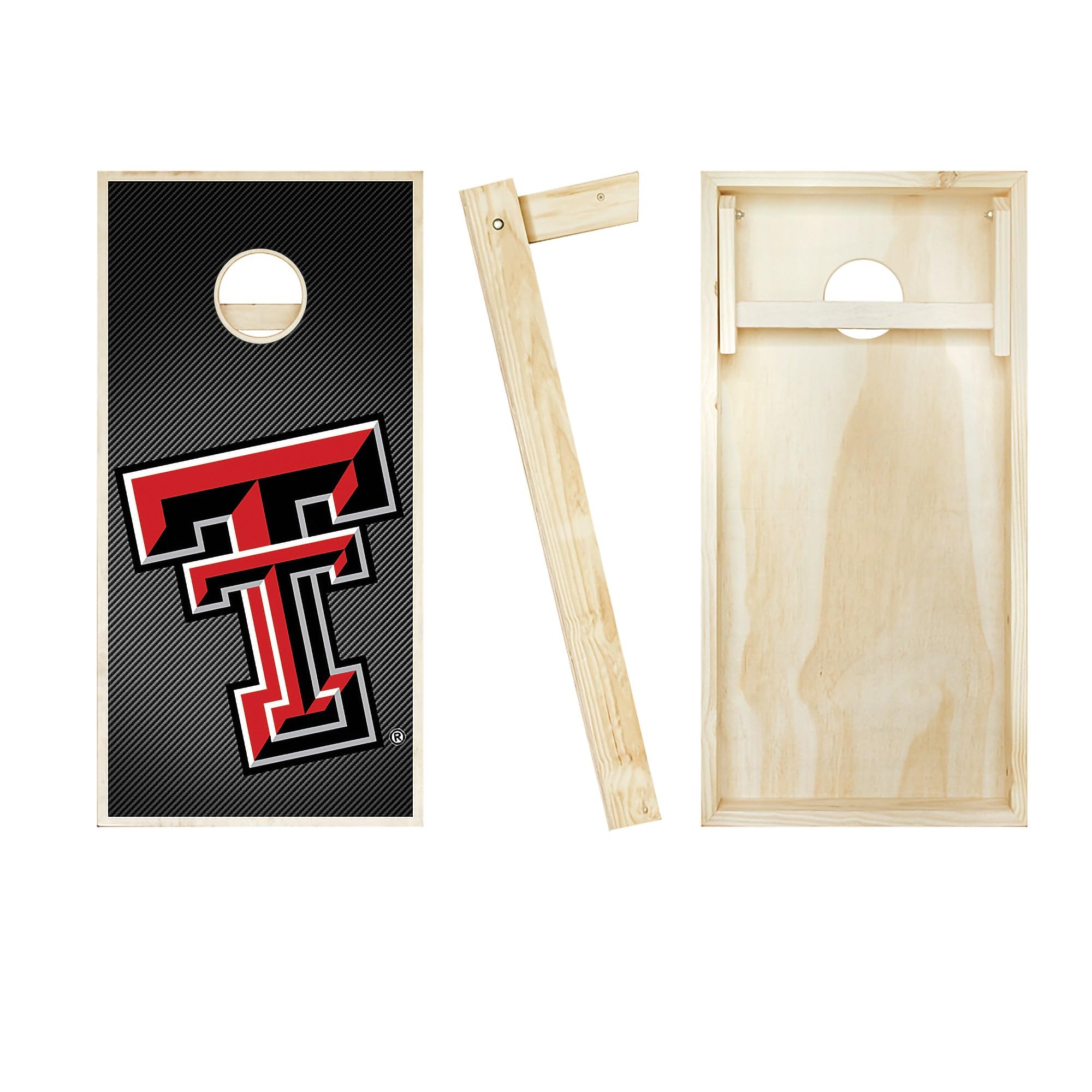 Skip's Garage Texas Slanted Cornhole Board Set - Official Regulation Size Cornhole Game with Custom Team Logo - Perfect for Tailgating, Backyard BBQs & Outdoor Parties