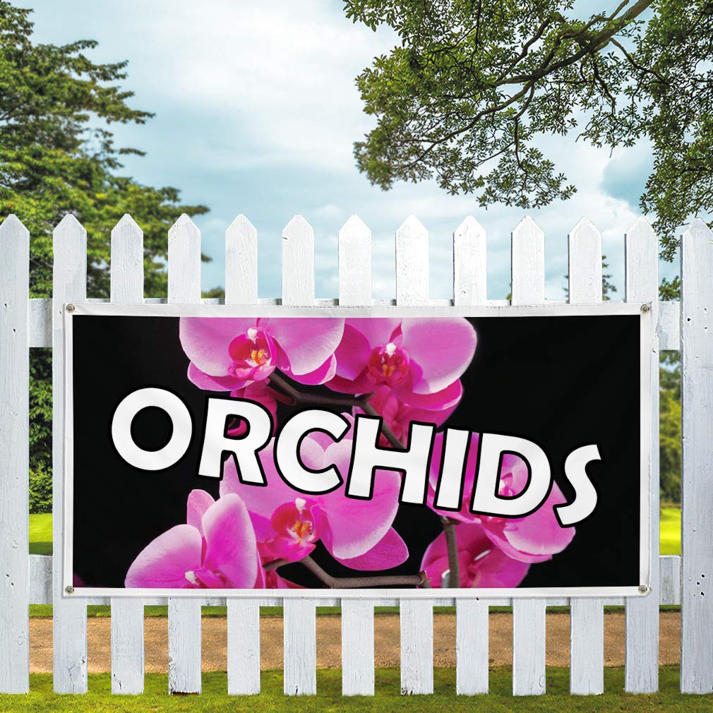 Premium Vinyl Banner - Multiple Sizes (60x144 Inches) | Weatherproof Outdoor Business Sign with 10 Grommets | Ideal for Orchid Nurseries, Industrial Yard Signs & Commercial Advertising