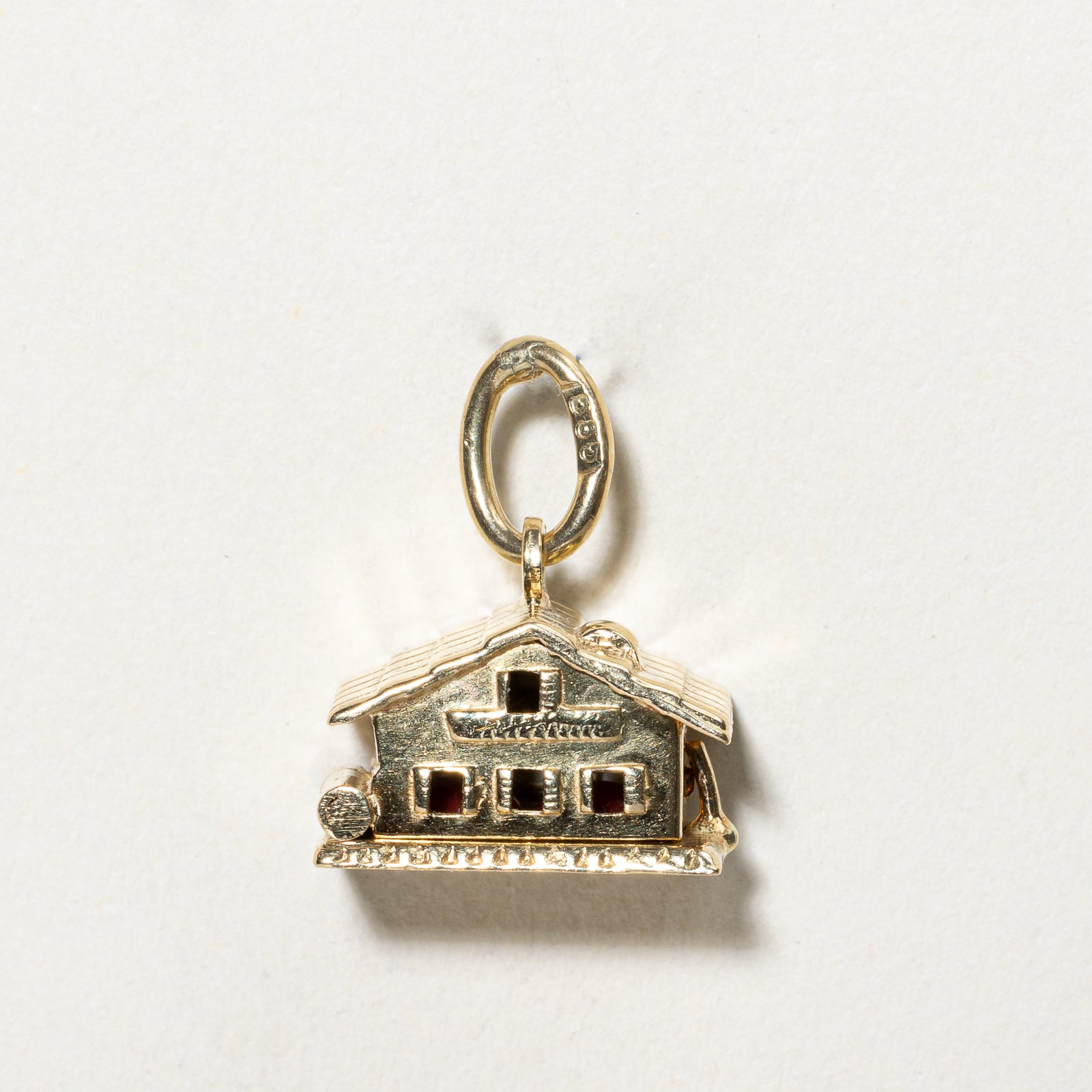 14K Yellow Gold House Charm Pendant - Elegant & Dainty Jewelry for Women - Perfect for Gifts, Home Decor & Special Occasions