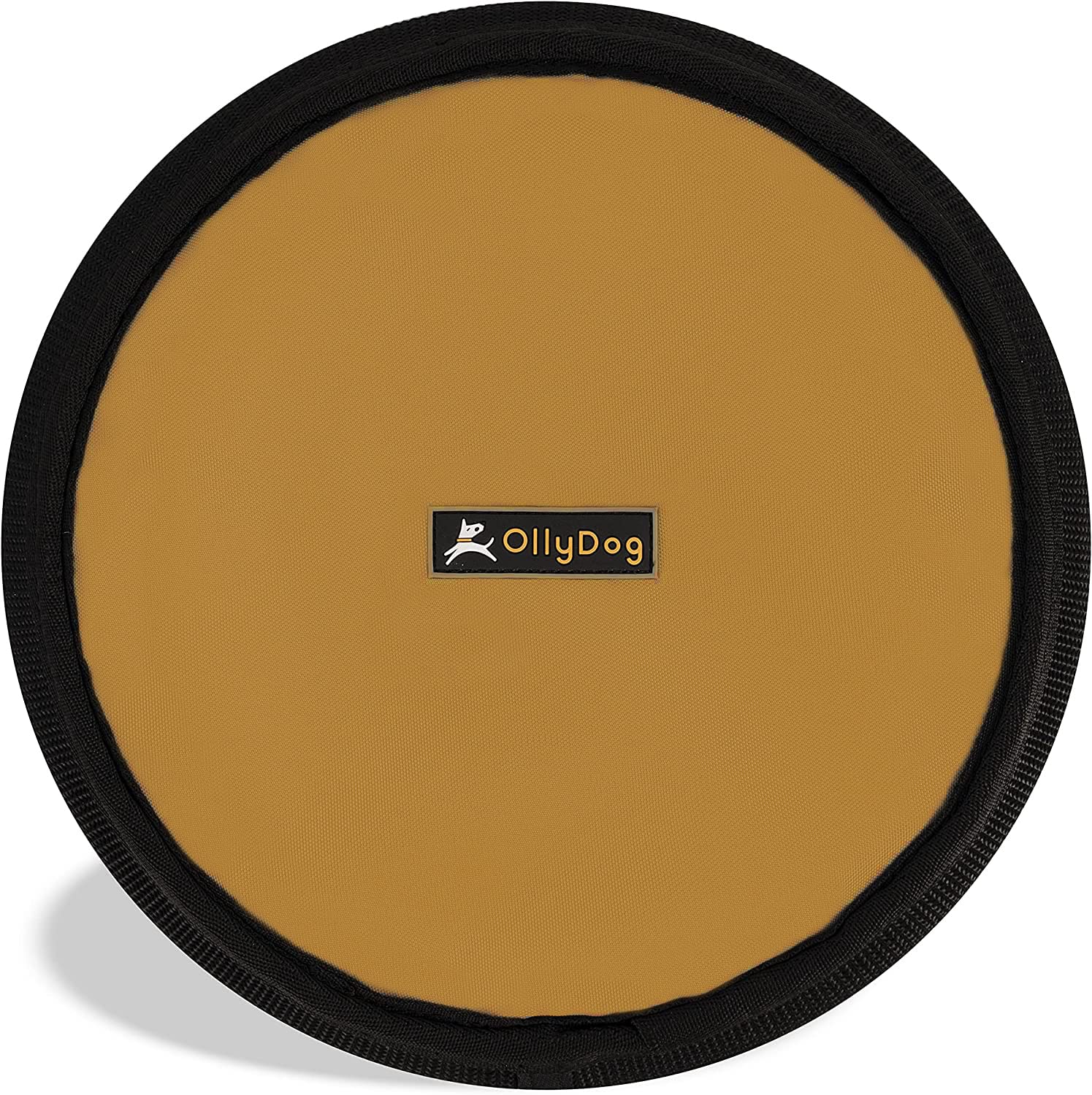 OllyDog Flyer Disc - Lightweight Floating Dog Frisbee for Interactive Play, Gentle on Teeth & Gums (Golden Spice) | Perfect for Beach, Park & Backyard Fetch Games