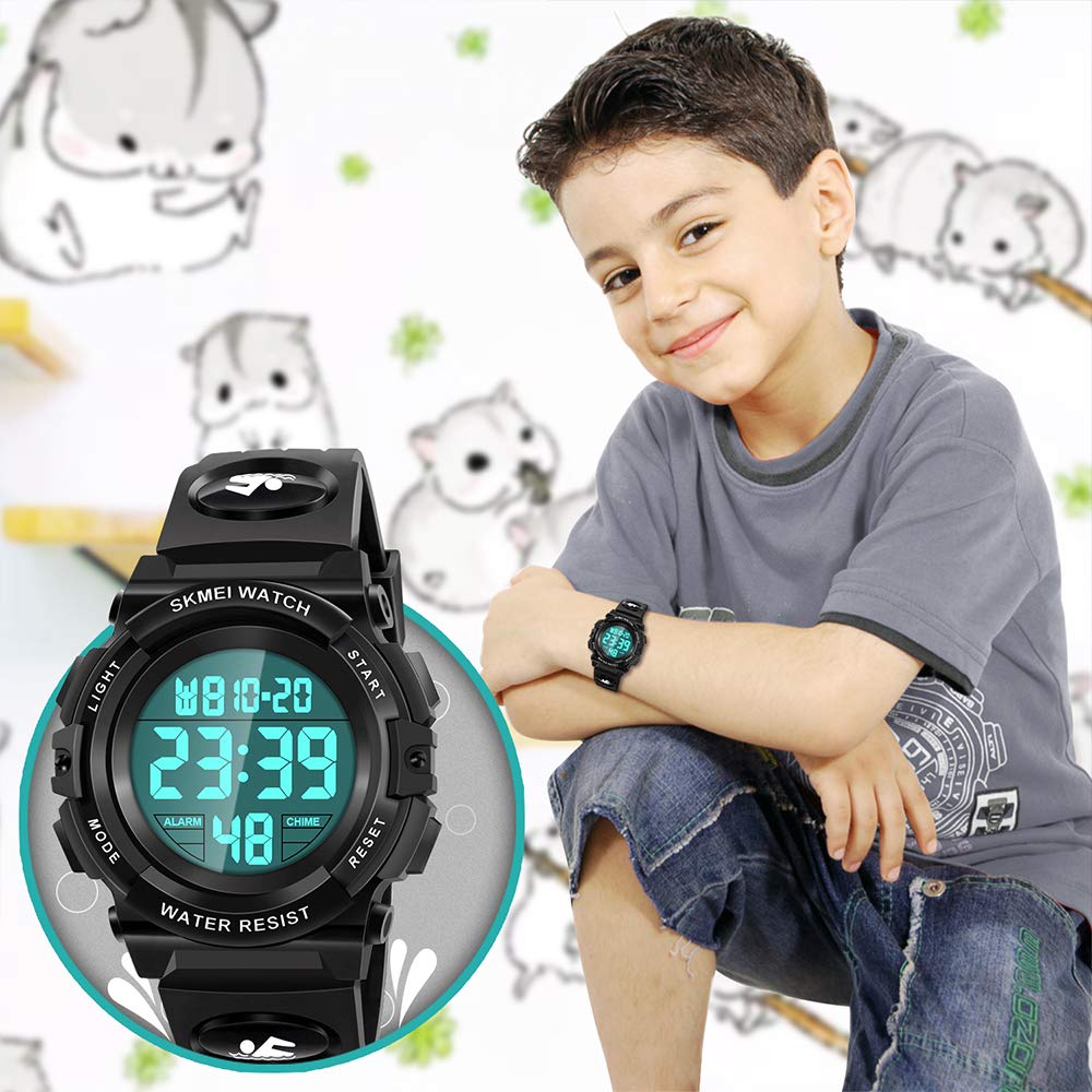 Waterproof LED Digital Watch for Kids - Durable & Stylish Kids Watch for Swimming, Sports & Outdoor Activities - Perfect Gift for Boys and Girls