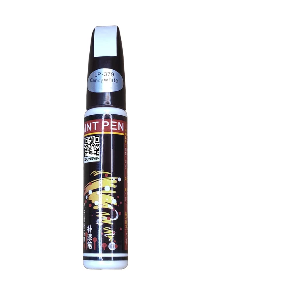 Candy White Car Scratch Remover - Easy Touch Up Paint Repair Kit for Vehicle Scratches & Auto Paint Damage | Perfect for DIY Car Care & Minor Scratch Removal (Candy White)