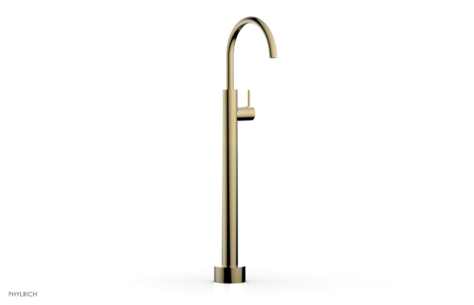 BASIC II Low Floor Mount Tub Filler with Lever Handle - 230 45 04 - Perfect for Modern Bathroom Renovations and Spa-Like Showers