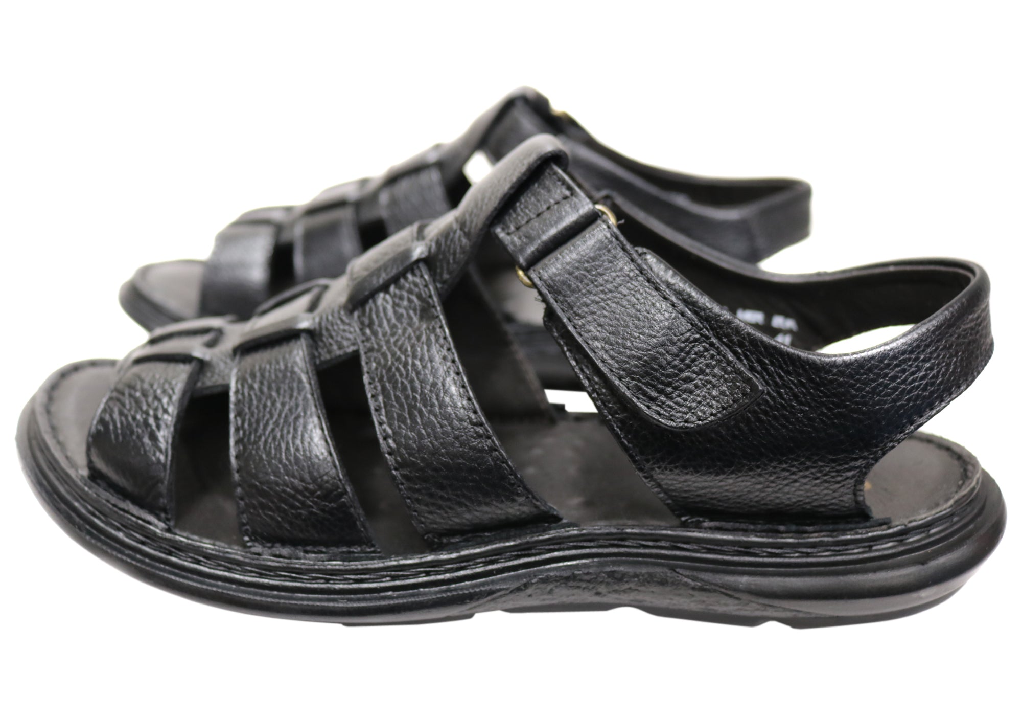 Savelli Kain Men's Leather Comfortable Cushioned Sandals - Handmade in Brazil - Perfect for Beach, Vacation & Summer Outdoor Activities