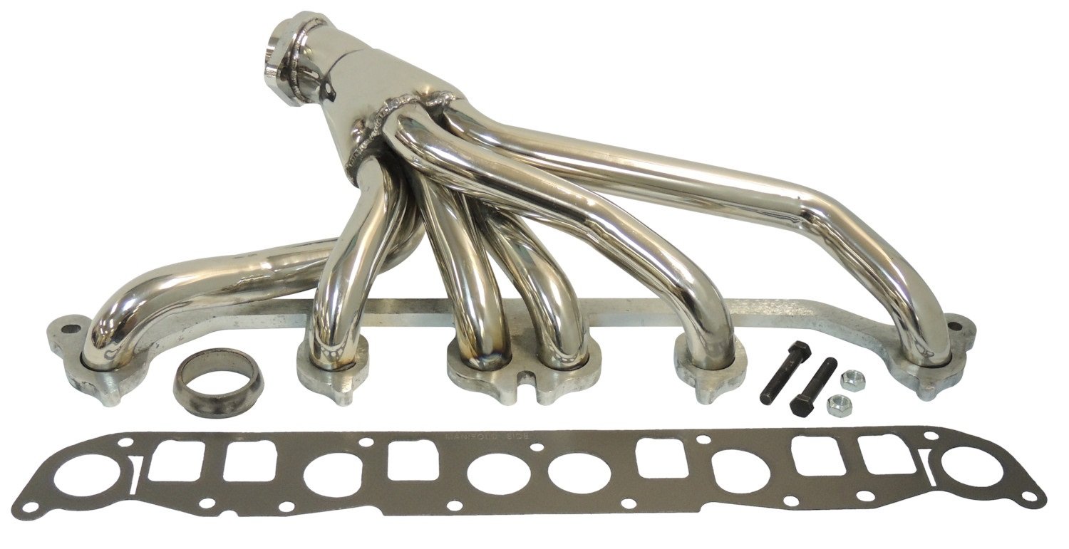 Crown Automotive 4883385HDK Stainless Steel Header Kit - High Performance Exhaust Upgrade for Trucks & SUVs | Perfect for Off-Roading & Towing