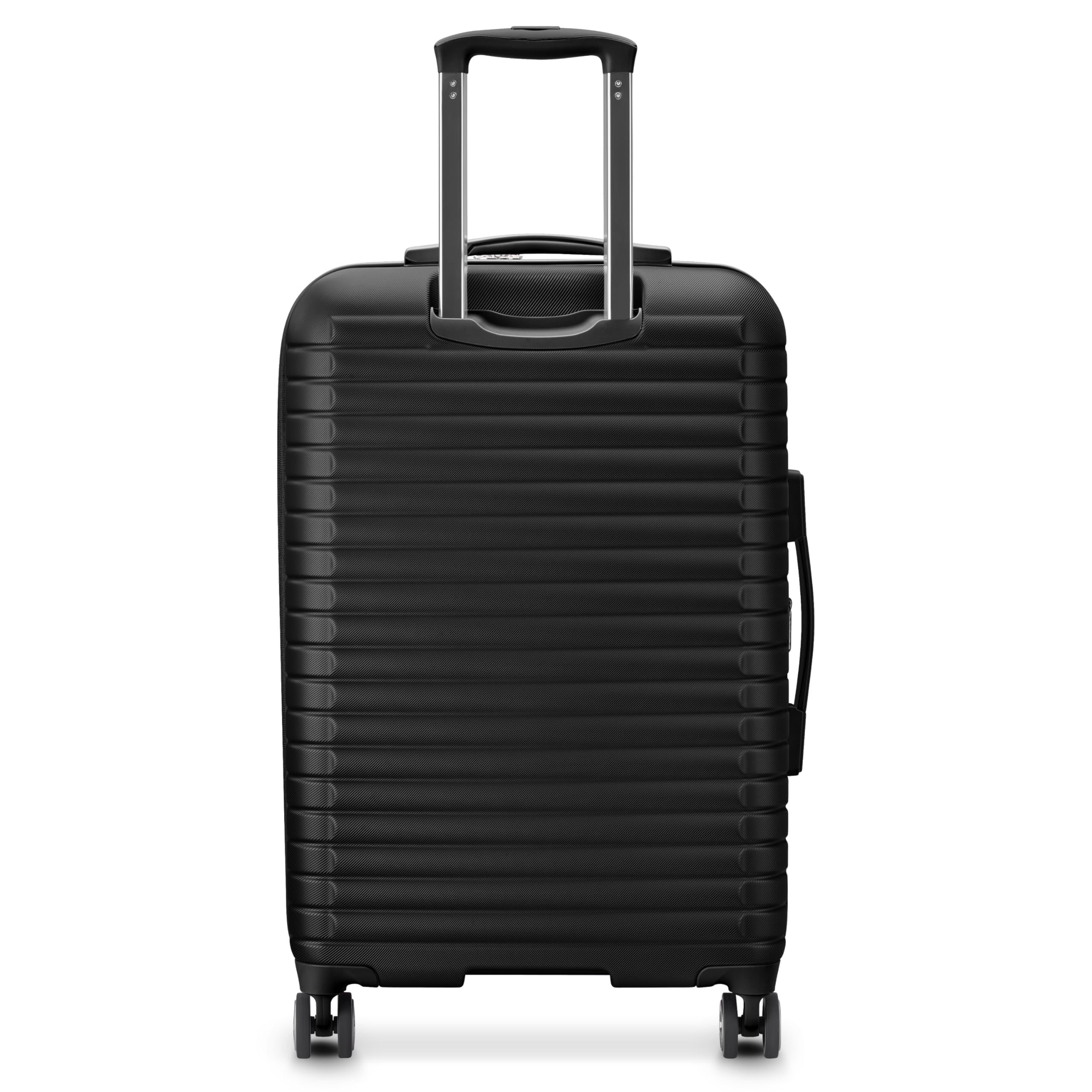 Delsey Paris Cruise 3.0 Expandable Hardside Spinner Luggage - 24 Inch Checked Medium Suitcase for Travel, Black | Perfect for International Flights & Business Trips
