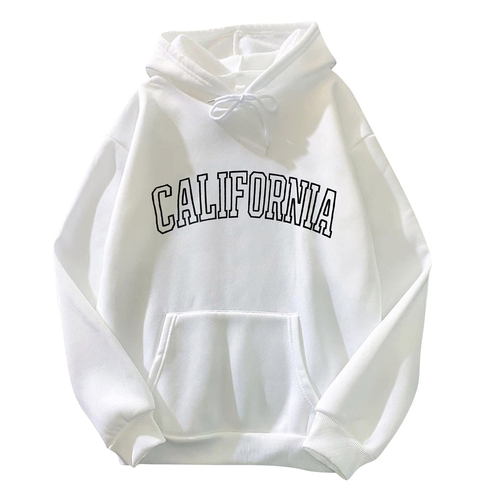 Women's Zip Up Hooded Sweatshirt - Long Sleeve Printed Pullover with Solid Color - Perfect for Casual Wear, Workout & Outdoor Activities
