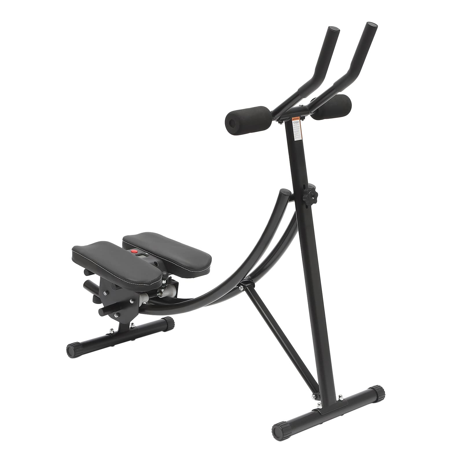 Adjustable Ab Trainer Machine for Home Gym - Foldable Abdominal Workout Equipment with Smart Display & Silent Rollers - Strength Training for Men, Women & Teens - Perfect for Home Fitness, Beginner Workouts & Core Exercises