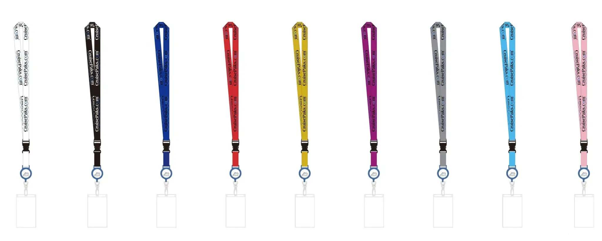 Retractable ID Holder Lanyard for Cruises - Waterproof Badge Reel with Adjustable Strap for Travel, Work & Events