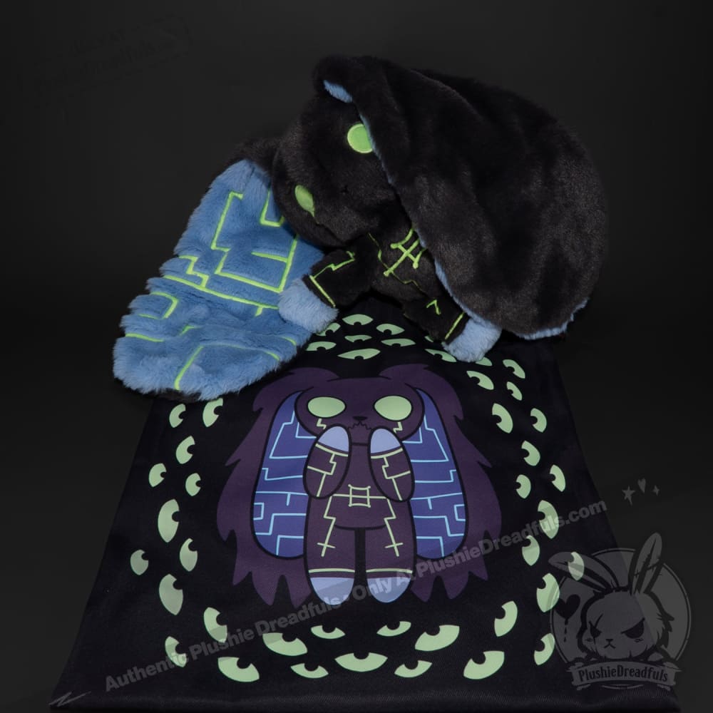 Plushie Dreadfuls Nyctophobia Rabbit - Soft Stuffed Animal Toy for Anxiety Relief & Comfort | Perfect for Nighttime Fears, Therapy, and Cuddling