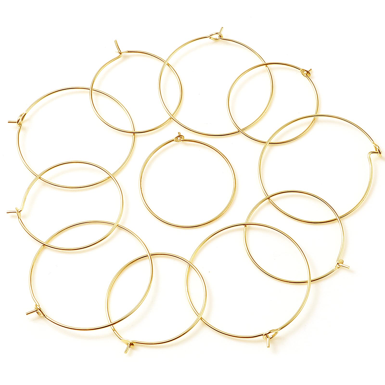 14K Yellow Gold Filled Small Hoop Earrings for Women - Hypoallergenic & Lightweight Everyday Jewelry - Perfect for Teens, Gifts & Casual Wear | DoreenBeads