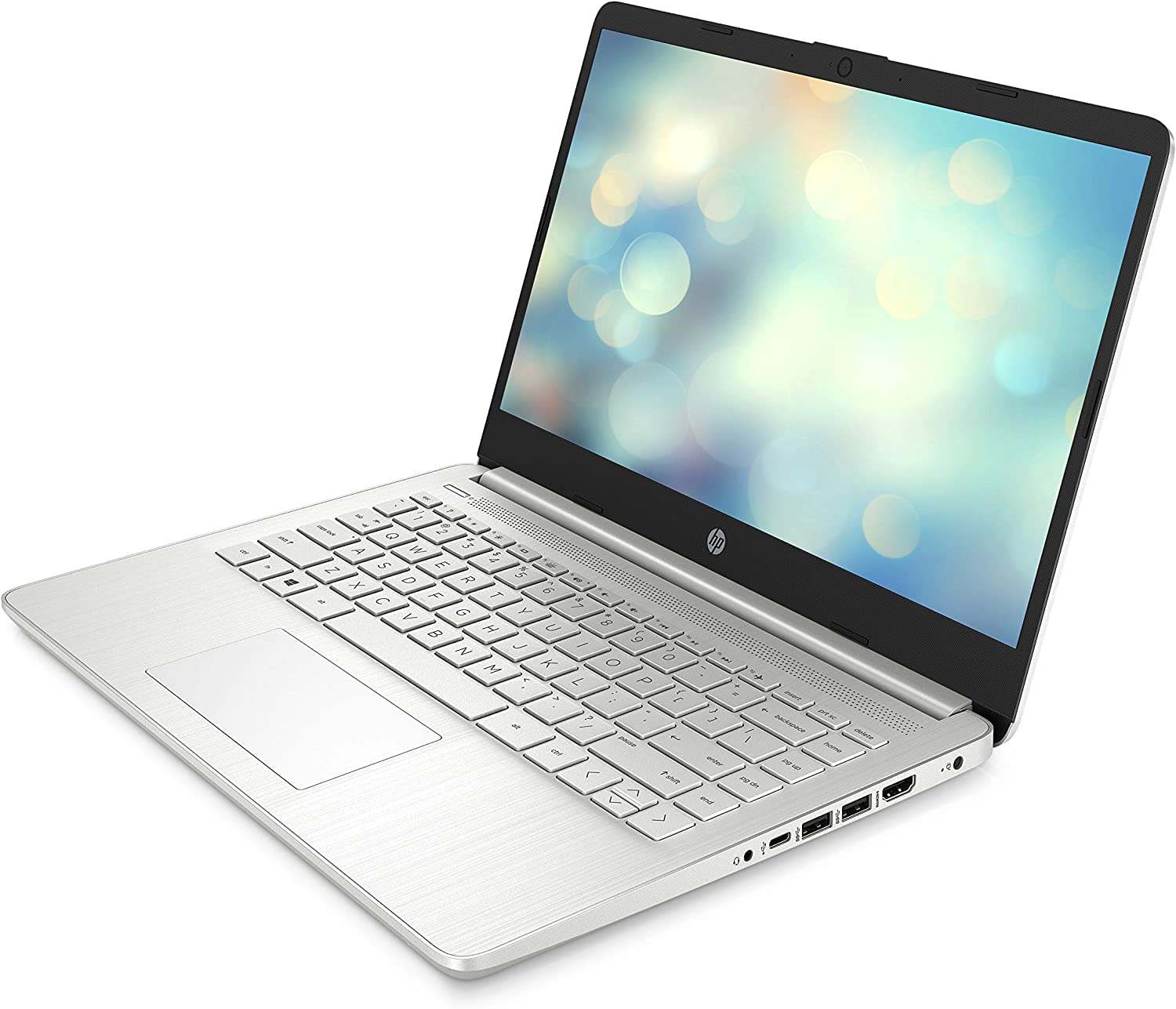 HP 14-DQ2010CA 14 Inch Laptop - Intel Pentium Gold 7505, 4GB DDR4 RAM, 128GB SSD, Full HD Display, Windows 10 Home (Renewed) | Lightweight Portable Computer for Students, Remote Work & Home Office Use