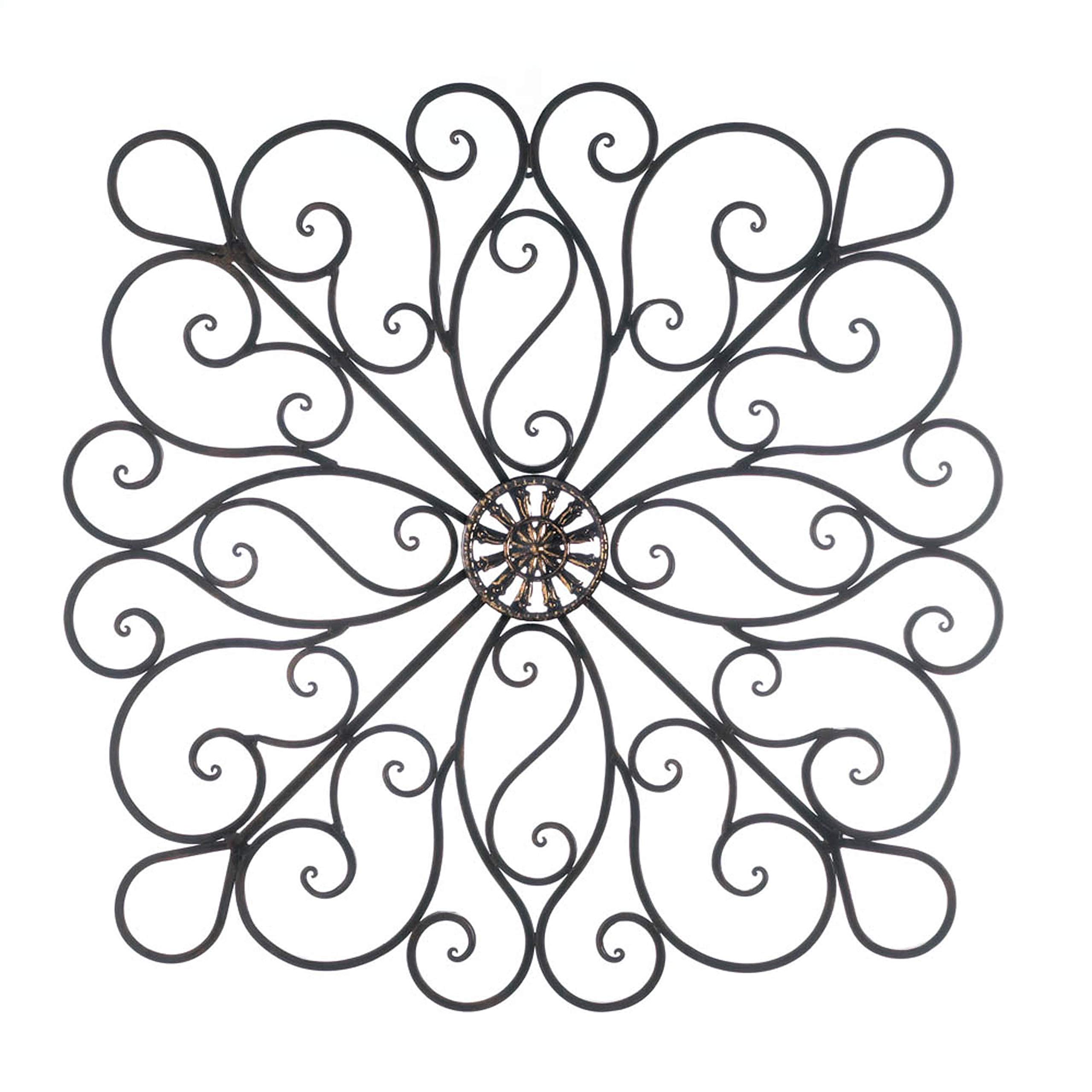 KOEHLER Scrollwork Wall Decor Set of 2 - Elegant Metal Wall Art for Living Room, Bedroom & Office Decor