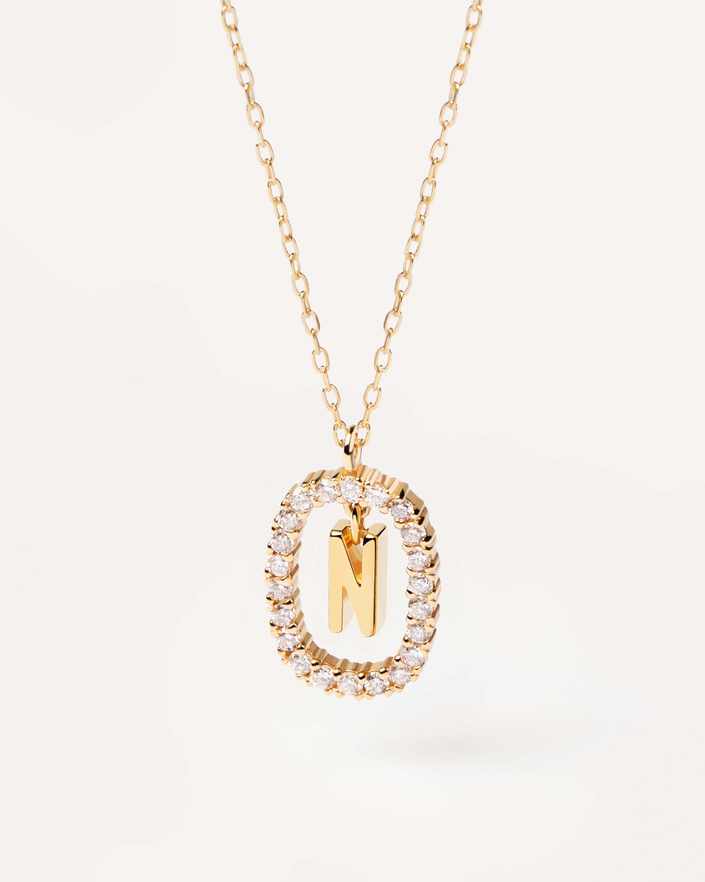 Elegant Diamond & Gold Letter 