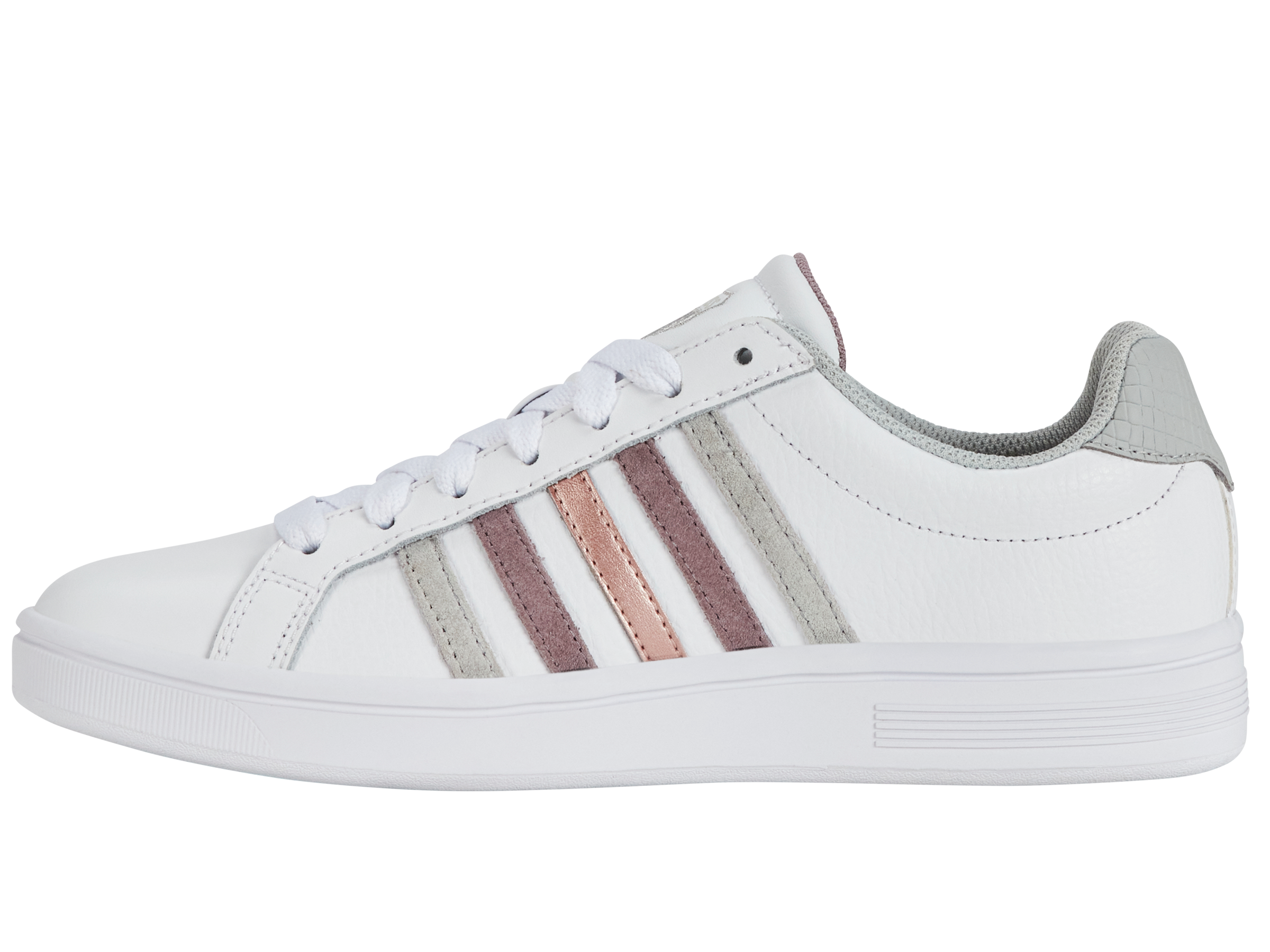Nike Court Tiebreak Tennis Shoes for Women - White/Purple Dove/Gray Violet/Rose Gold | Comfortable & Durable for Tennis, Running & Casual Wear