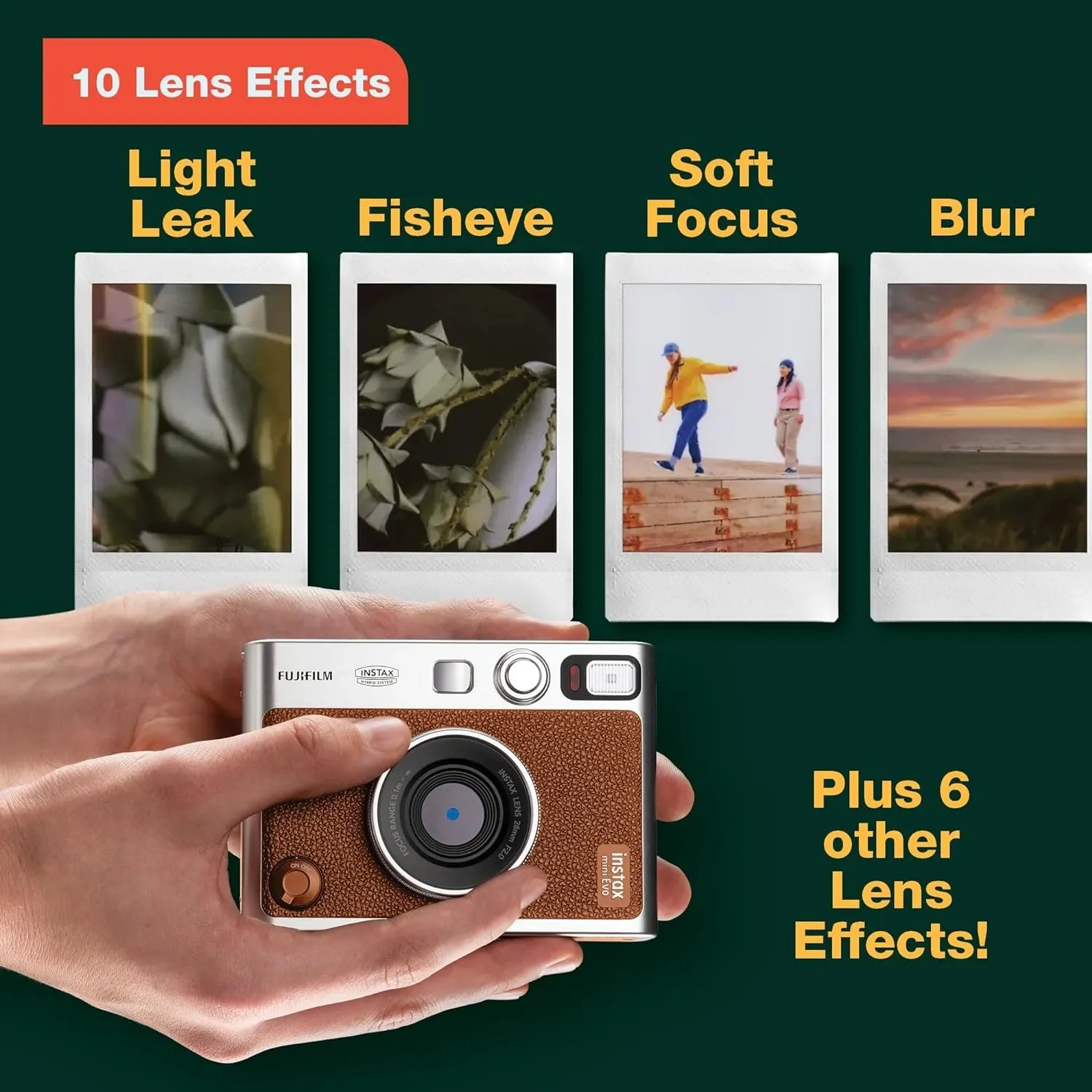 FUJIFILM INSTAX MINI EVO Hybrid Instant Camera - Print Digital Photos Instantly | Perfect for Travel, Parties & Memory Keeping
