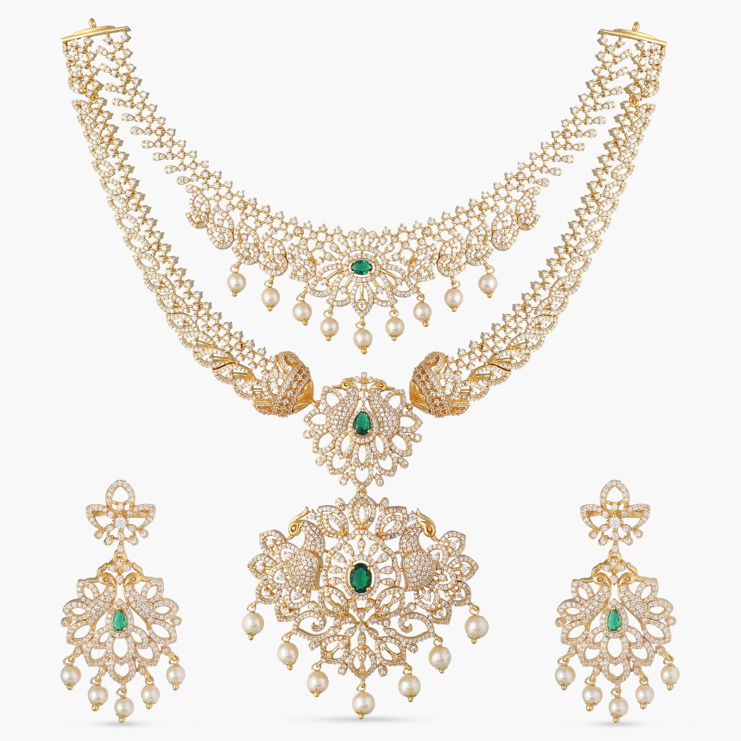 Jivika Nakshatra CZ Necklace Set - Elegant Cubic Zirconia Jewelry for Women | Perfect for Weddings, Parties & Special Occasions