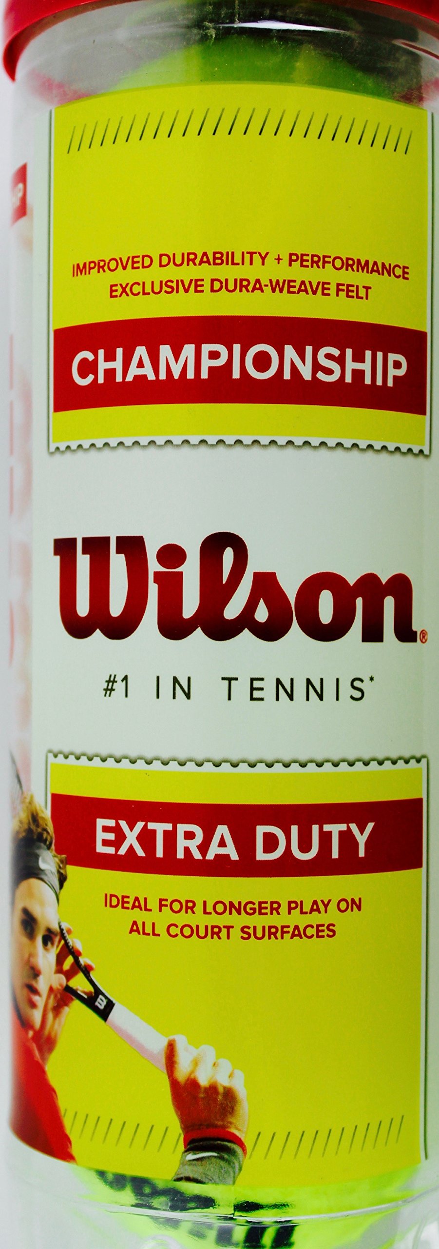 Wilson Championship Extra Duty Tennis Balls - 20 Pack (60 Balls) | Premium Tennis Balls for Outdoor Courts, Tournaments & Practice Sessions