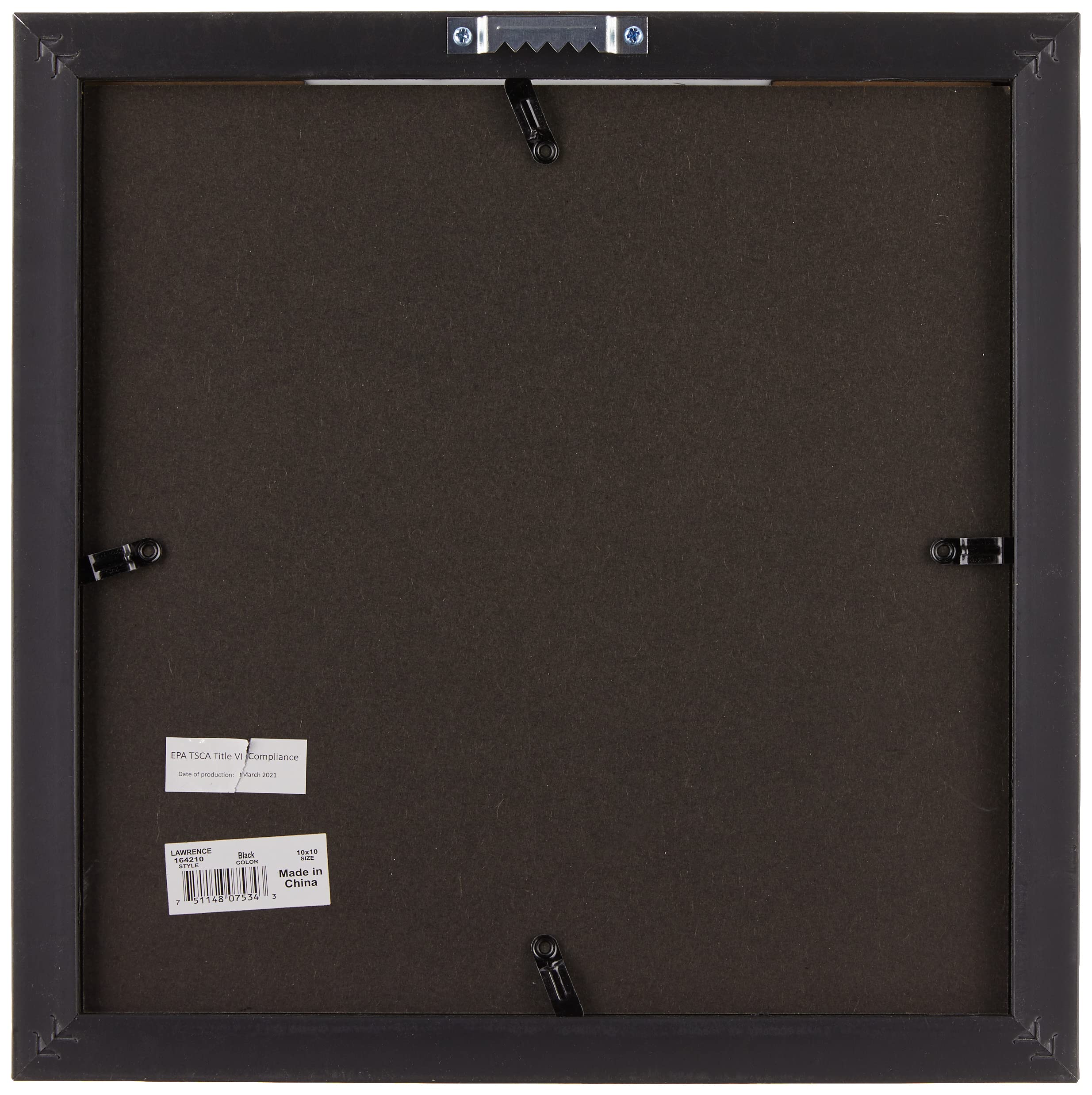 Lawrence Frames Black 10x10 Shadow Box Ticket Holder - Premium Display Case for Concert Tickets, Sports Memorabilia & Collectibles - Perfect for Wall Decor, Gift Giving & Memory Preservation