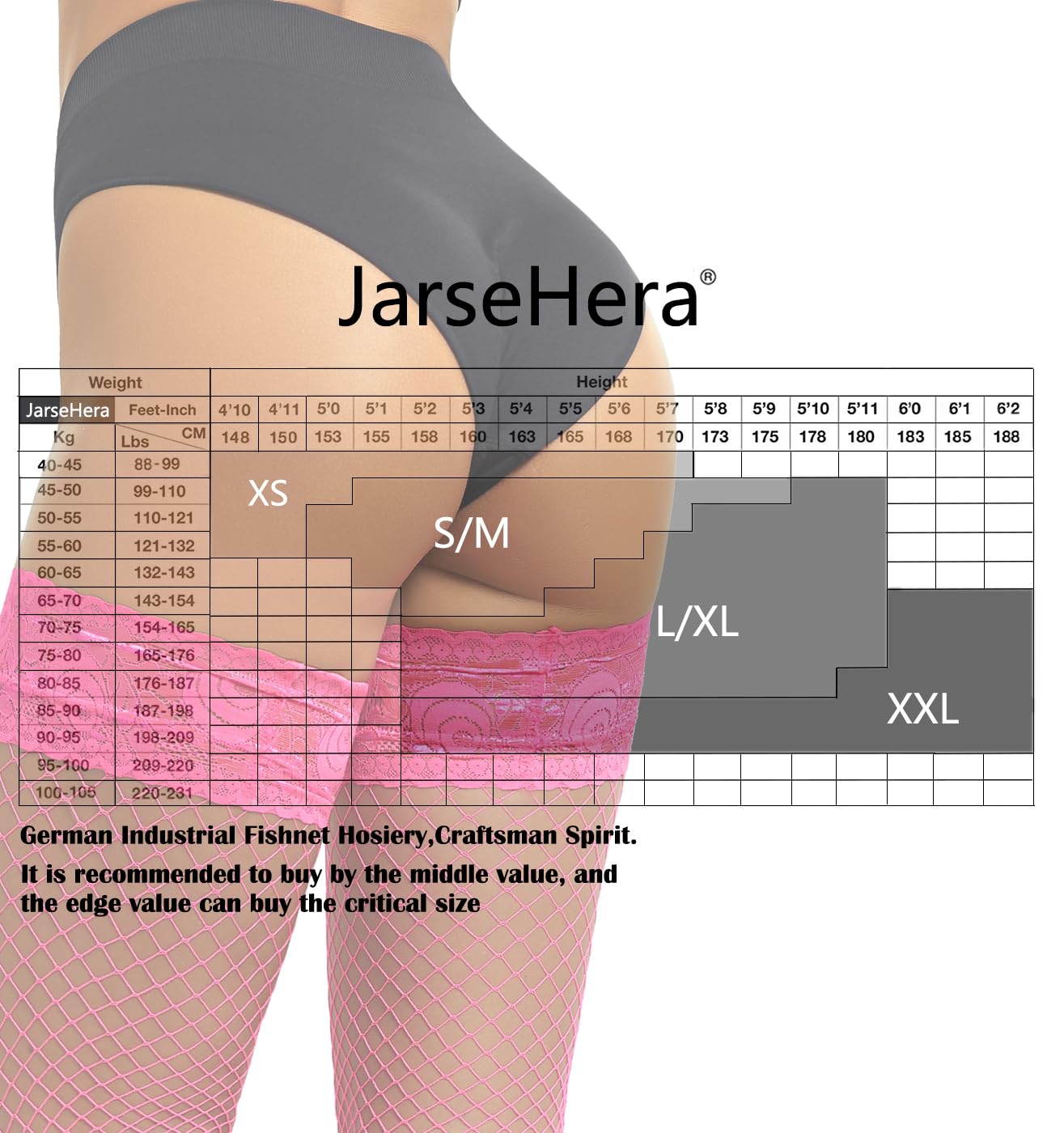 JarseHera Sexy Fishnet Thigh High Stockings with Silicone Lace Top - Stay Up Sheer Nylon Hosiery for Women - Perfect for Cosplay, Halloween, and Night Out