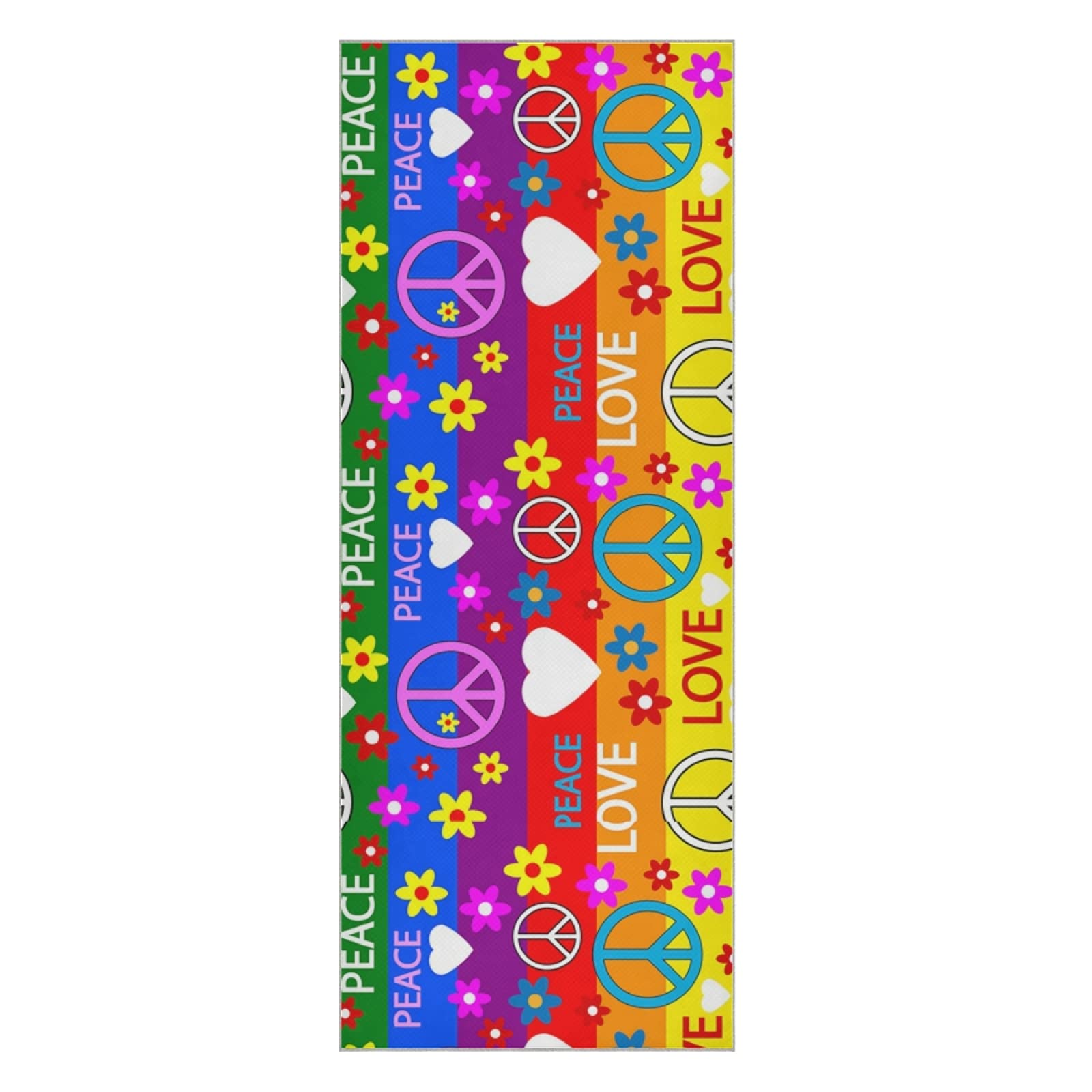 Non-Slip Yoga Mat Towel - Soft Sweat Absorbent Workout Towel for Pilates & Fitness with Carry Bag | Durable Folding Exercise Mat for Gym, Home & Travel