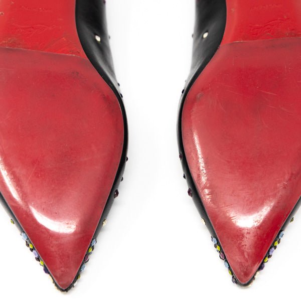 Christian Louboutin Black Degrastrass Flats Women's Size 36.5 | Luxury Designer Ballet Flats for Women | Perfect for Office, Parties & Special Occasions