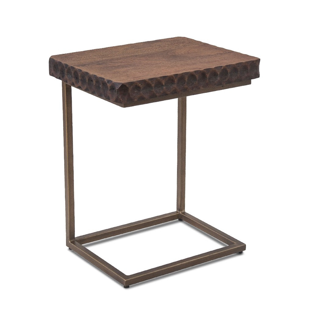 Santa Cruz Side Table - Modern Wooden End Table for Living Room, Bedroom, or Patio - Perfect for Coffee, Books, and Decor