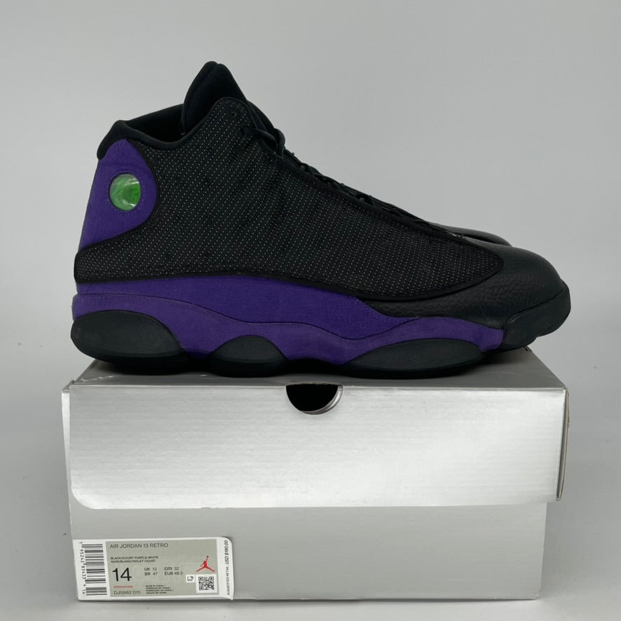 Air Jordan 13 Retro Basketball Shoes - Court Purple/White (DJ5982-015) - Size 14 - Men's High-Top Sneakers for Basketball & Streetwear Fashion