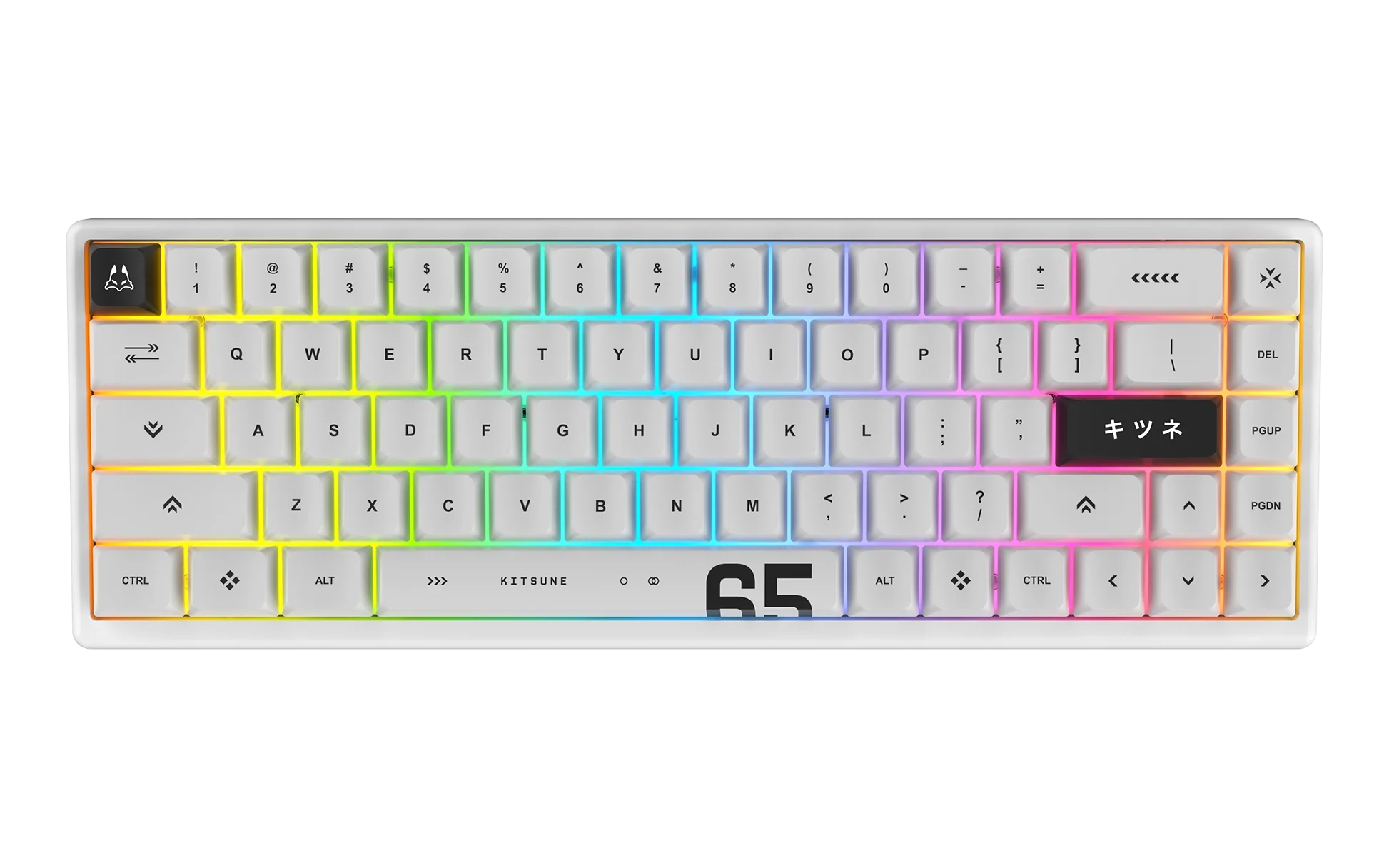 Arbiter Studio KITSUNE Polar 65 PRO Hall Effect Magnetic Gaming Keyboard - 65% Compact Mechanical Keyboard with Hot-Swappable Switches for PC, Mac, Typing & Esports Gaming