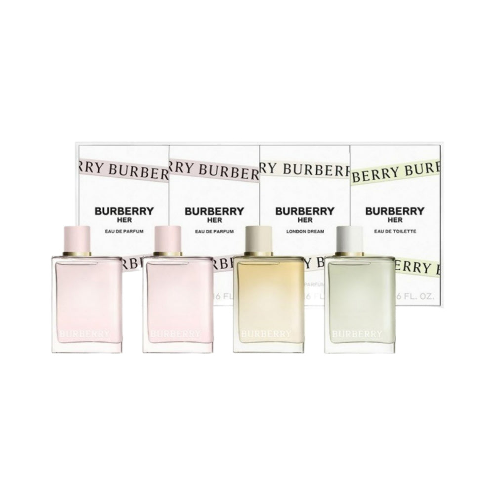 Mini 4 Piece Eau de Parfum Set - 5ml Travel Size Perfume Bottles for Women & Men - Perfect for Purse, Gym Bag & Travel Accessories