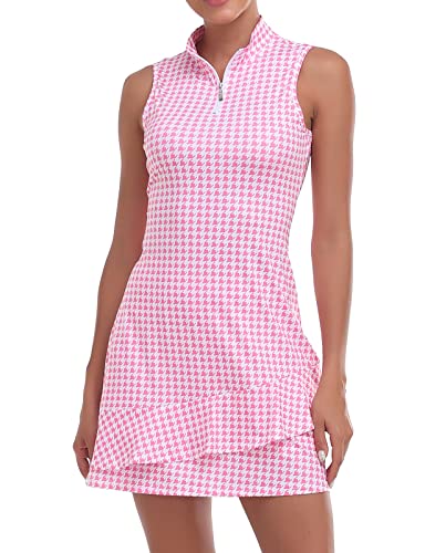 Pink Houndstooth
