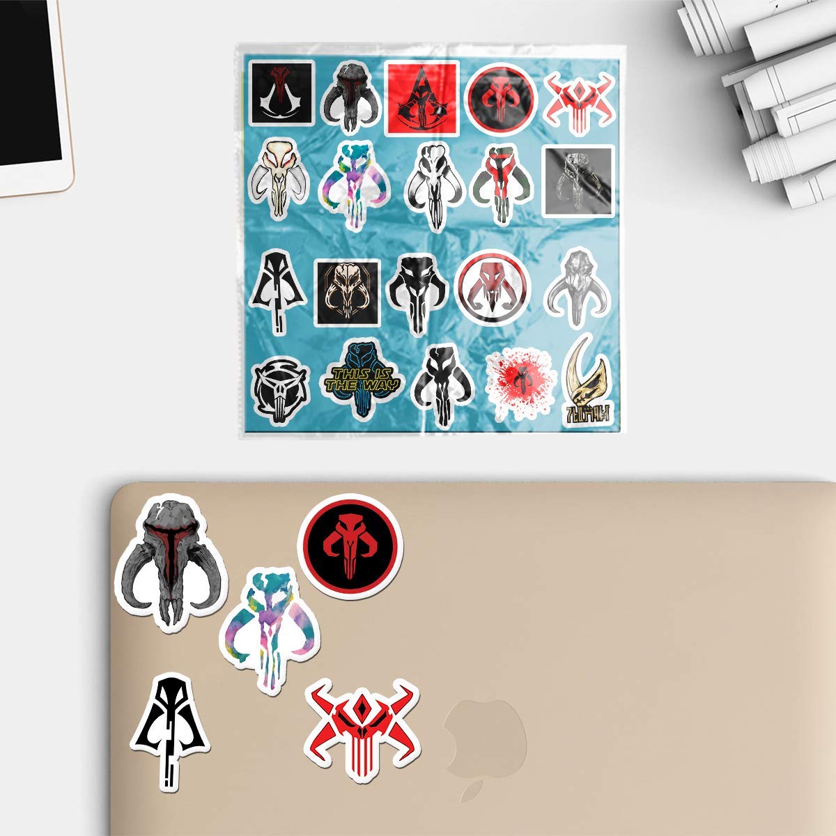 20 PCS Mythosaur Aesthetic Vinyl Stickers - Colorful Waterproof Decals for Water Bottles, Laptops, Cars, Bikes, Luggage & More - Perfect for DIY Crafts, Scrapbooking & Personalizing Your Belongings