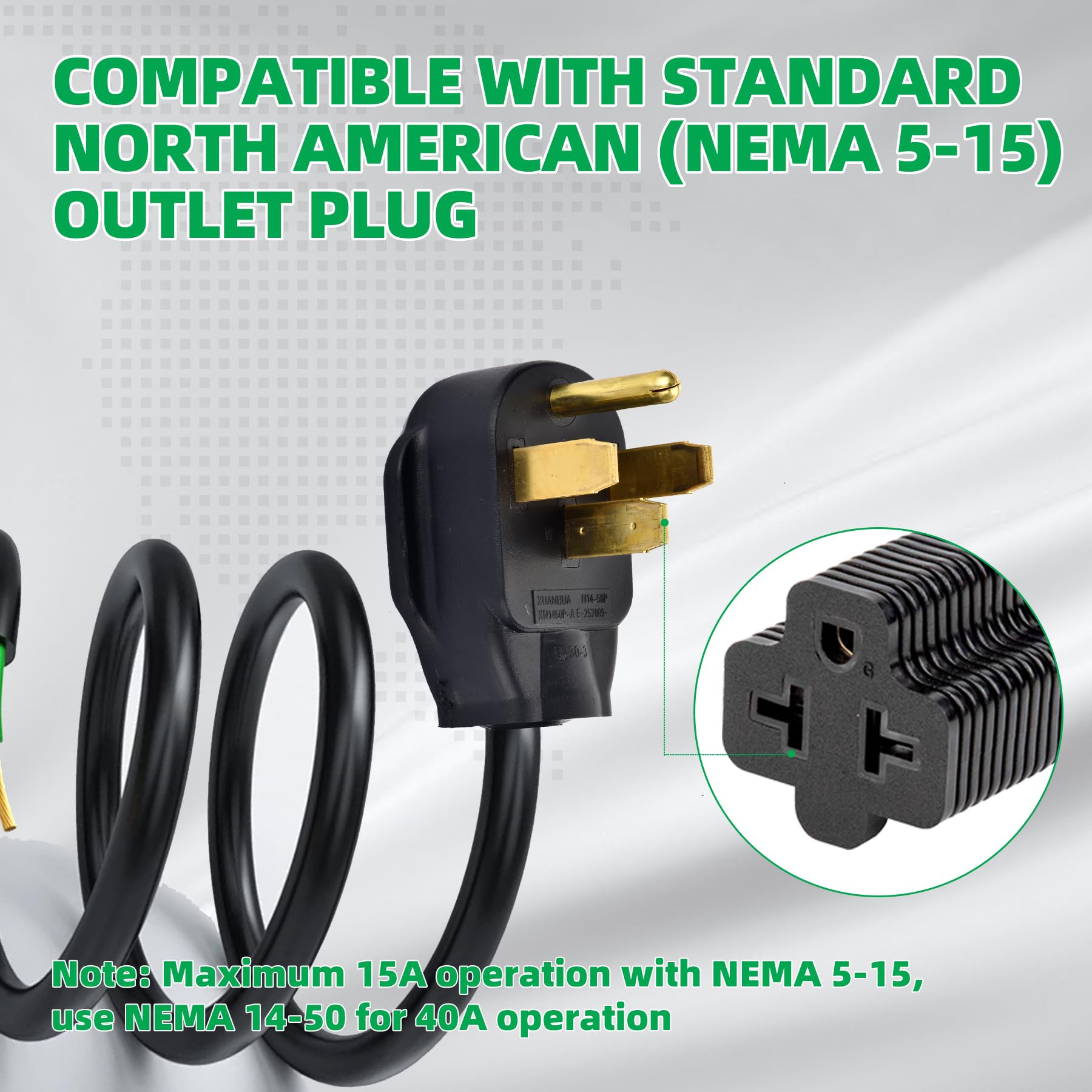 Premium Tesla Level 2 Charger - 240V 40A EV Charger with NEMA 14-50 Plug & 20ft Cable - Fast Portable Charging Station for Tesla Models S/3/X/Y - Home & Travel Use for Faster EV Charging