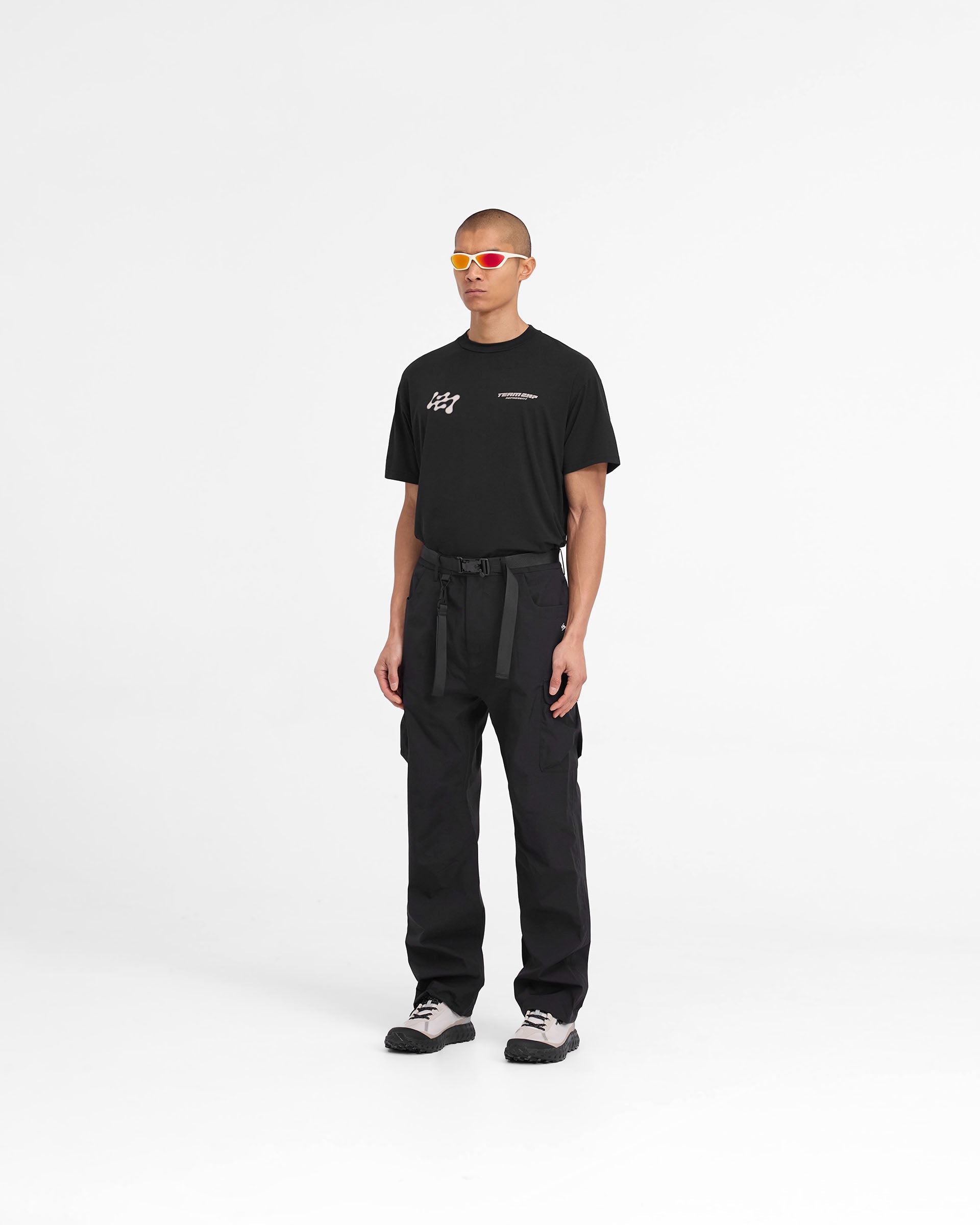 247 Technical Cargo Pants for Men - Durable Work Pants with Multiple Pockets - Black Tactical Pants for Outdoor, Hiking & Construction Work
