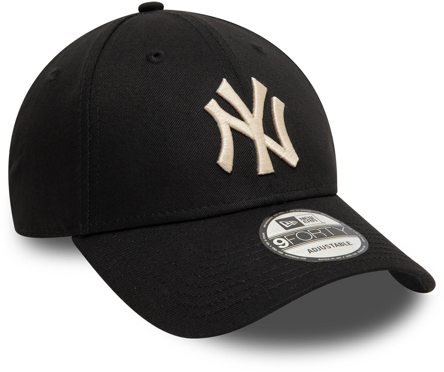New York Yankees New Era 9Forty League Essential Black Baseball Cap - Adjustable Snapback Hat for Men & Women - Perfect for Baseball Games, Streetwear Fashion & Casual Outfits