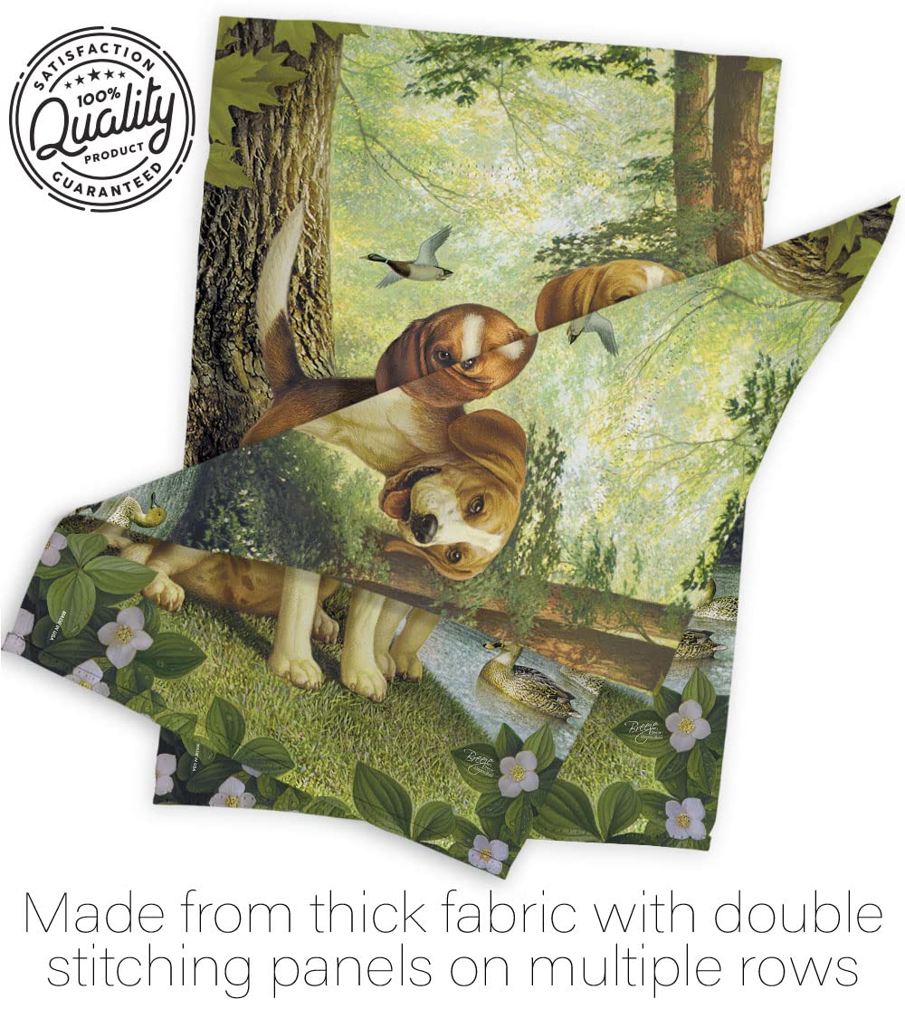 Beagles & Duck Pet Decor Flags - 28