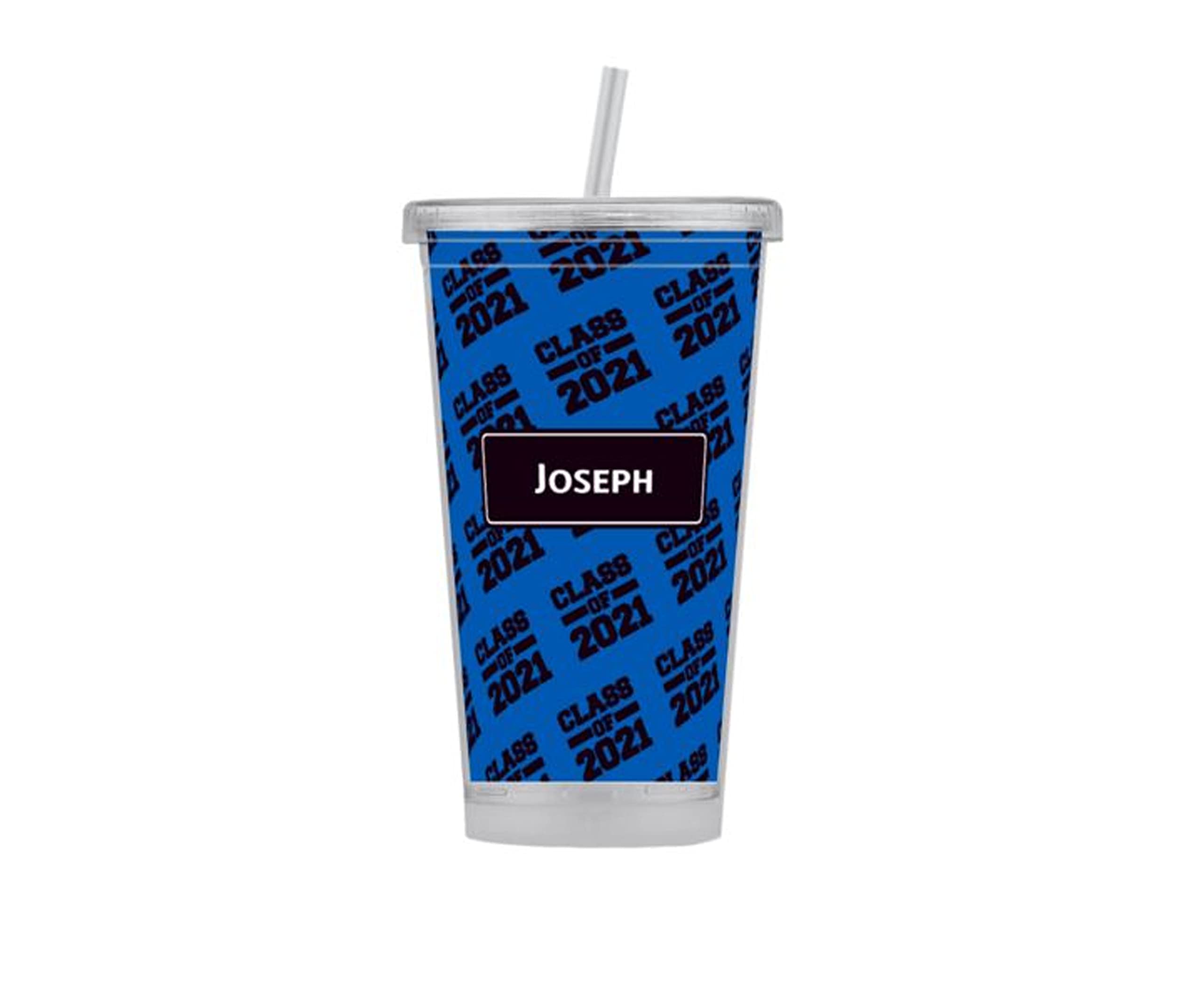Personalized Class of 2024/2025 Graduation Gift Tumbler with Lid and Straw - 20oz Insulated Stainless Steel Cup - Perfect for School, College Graduation Party & Everyday Use