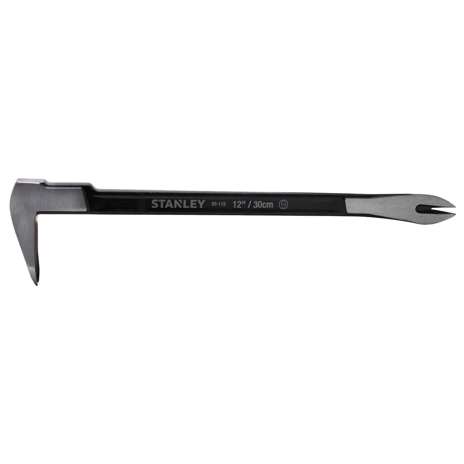 STANLEY 55-115 12-Inch Precision Claw Bar - Heavy-Duty Pry Bar for Demolition, Carpentry & Construction - Perfect for Removing Nails, Splitting Wood & DIY Projects