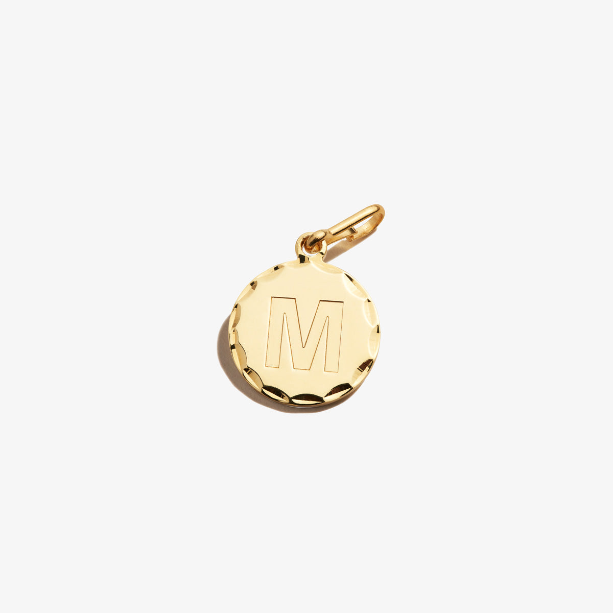 Initial Letter M Charm Pendant - Sterling Silver or Gold Plated Necklace for Women - Perfect Gift for Birthday, Anniversary & Everyday Elegance