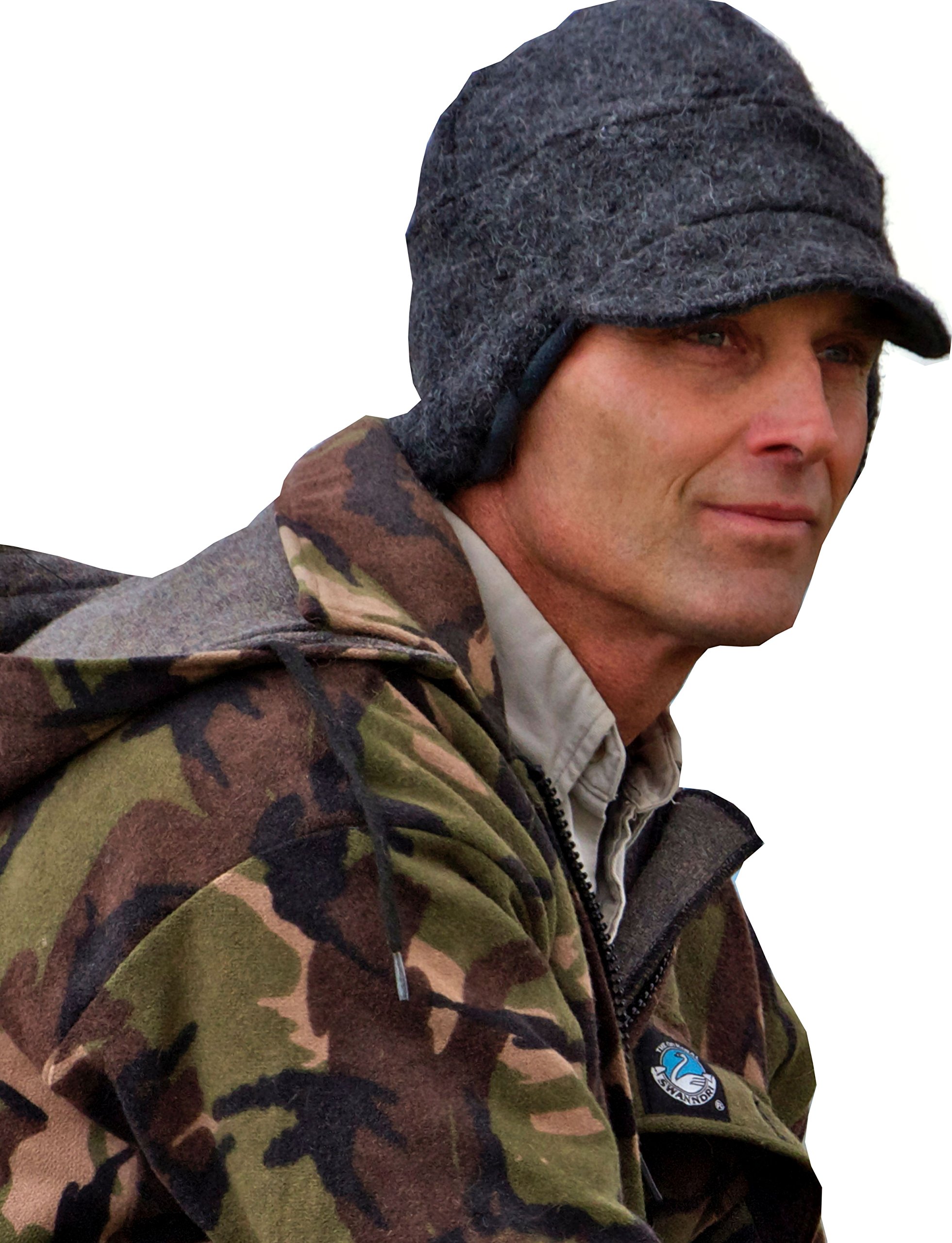 Alpaca Winter Hat for Extreme Cold Weather - Adjustable Windproof Fleece Beanie with Ear Flaps by Alpacas of Montana | Perfect for Skiing, Snowboarding & Outdoor Winter Activities