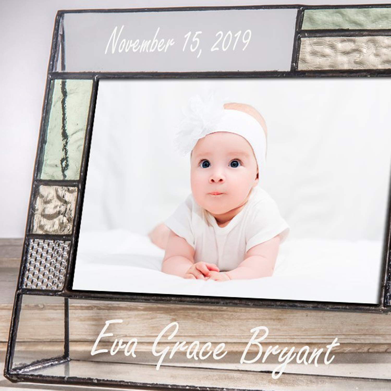 Personalized Baby Picture Frame 4x6 - Nursery Decor for Newborn Gift | Home & Baby Shower