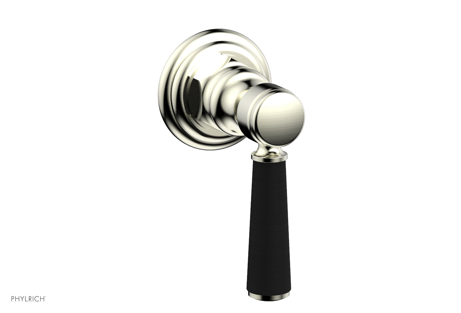 HEX TRADITIONAL/HENRI Volume Control Diverter Valve - Satin Black Lever Handle (Model 500-36) - Perfect for Bathroom & Shower Fixture Upgrades