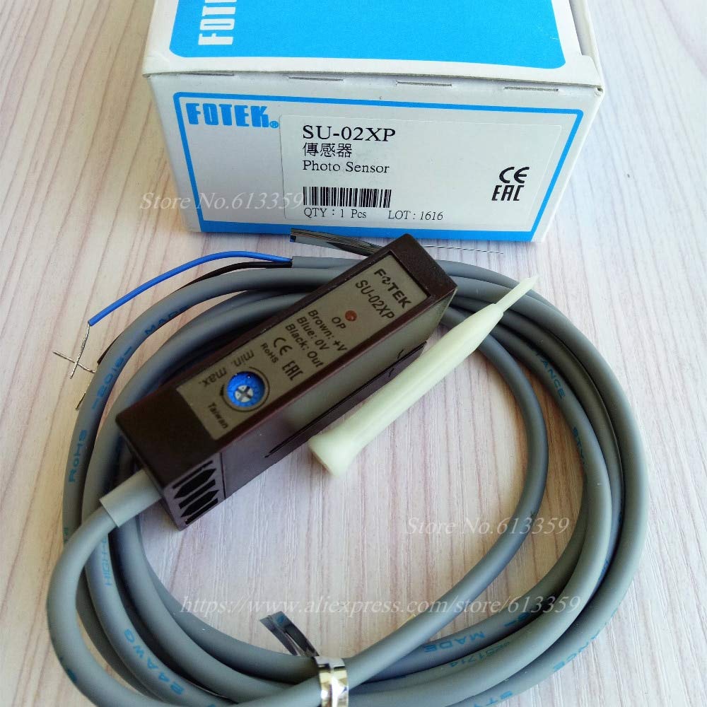 FOTEK SU-02XP PNP NO High-Speed U-Type Photoelectric Label Sensor Switch - 100% New Original - Ideal for Packaging, Automation & Industrial Label Detection Systems