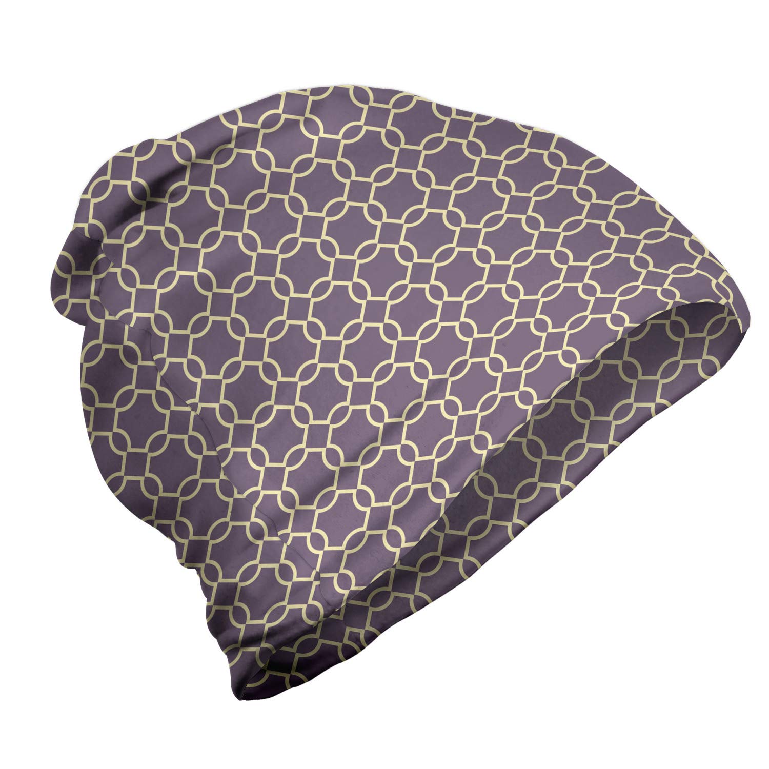 Ambesonne Unisex Beanie - Stylish Abstract Lines Design for Men & Women - Warm Winter Hat for Hiking, Skiing & Outdoor Activities