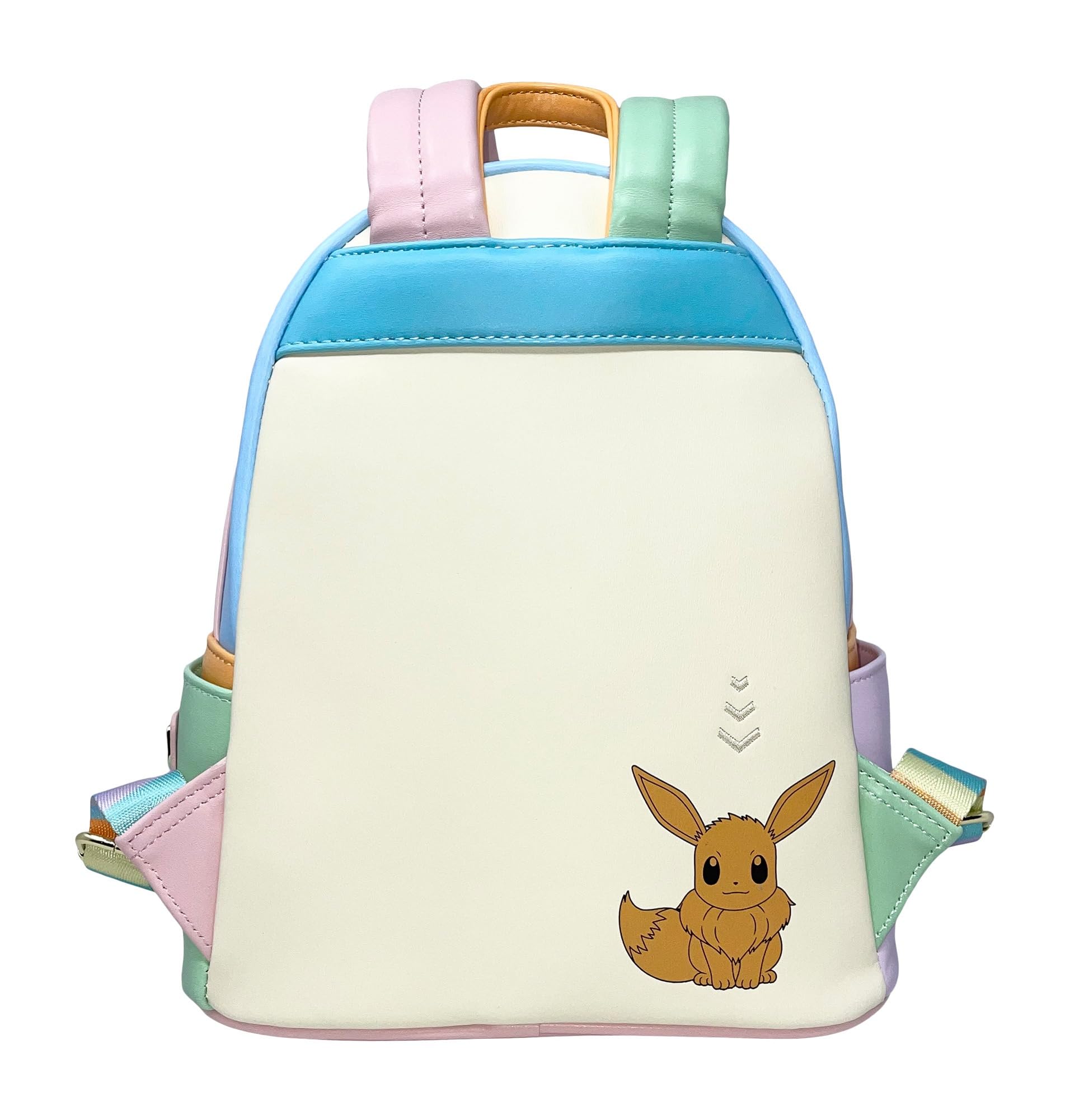 Loungefly Pokemon Eeveelutions Women's Crossbody Bag - Cute Double Strap Shoulder Purse for Daily Use, Travel & Cosplay | Official Licensed Pokemon Merchandise