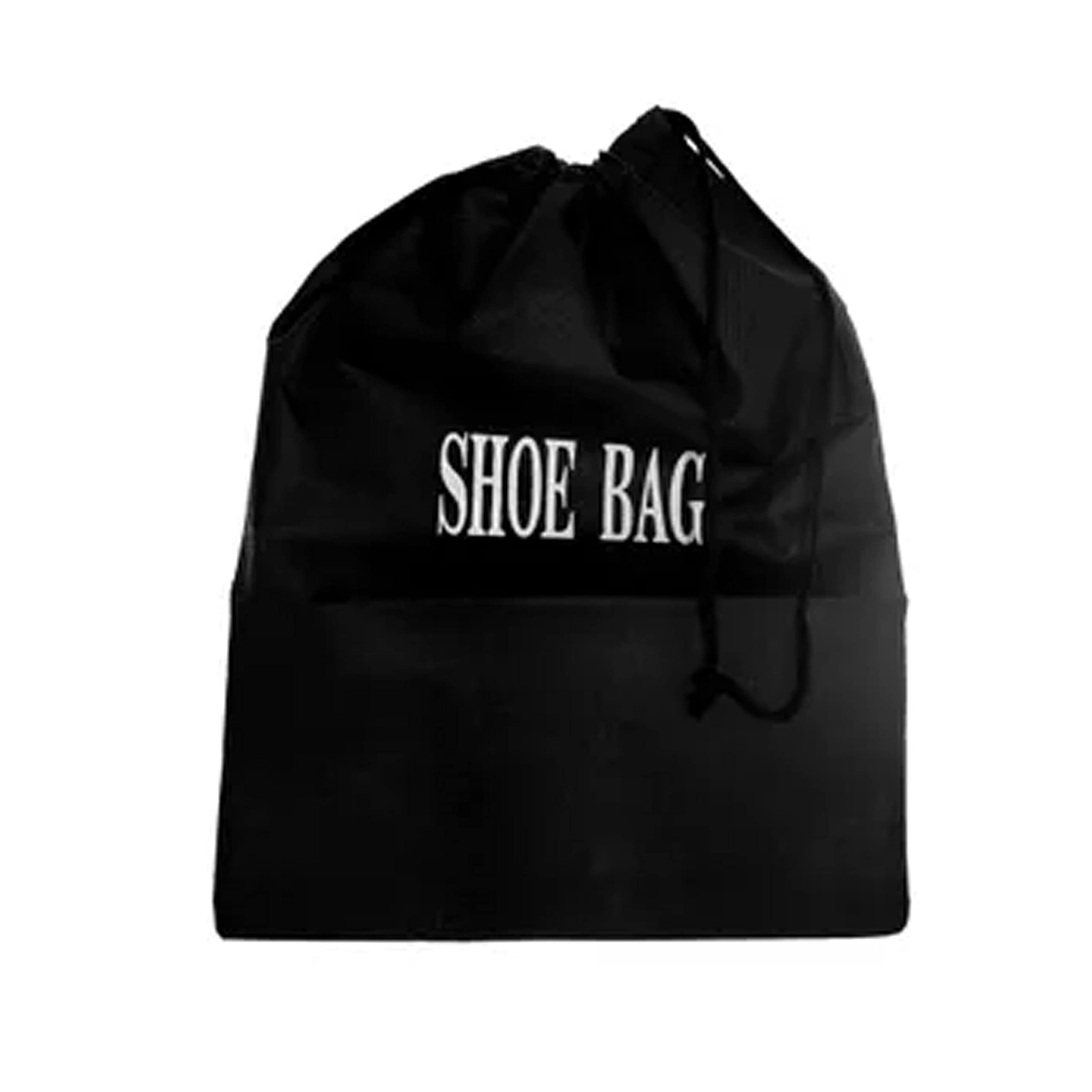 12-Piece Black Travel Shoe Bags with Drawstring - Shoe Storage Organizer for Luggage & Suitcase - Perfect for Vacation, Gym, and Sports Gear Organization