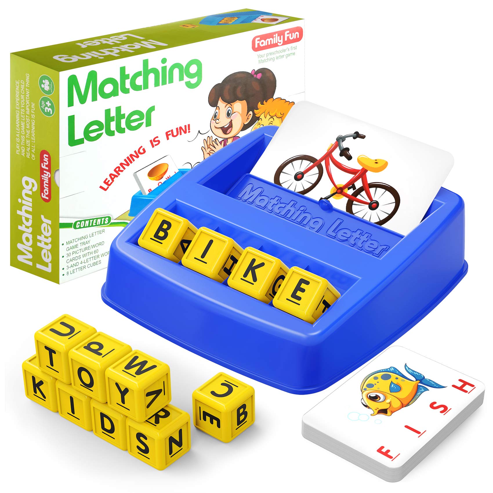 HahaGift Educational Alphabet Matching Game for Kids Ages 3-7 | Letter Learning Toys for Boys & Girls | Fun Preschool Learning Activities | Perfect Christmas & Birthday Gift for Toddlers | Ideal for Homeschooling & Classroom Use