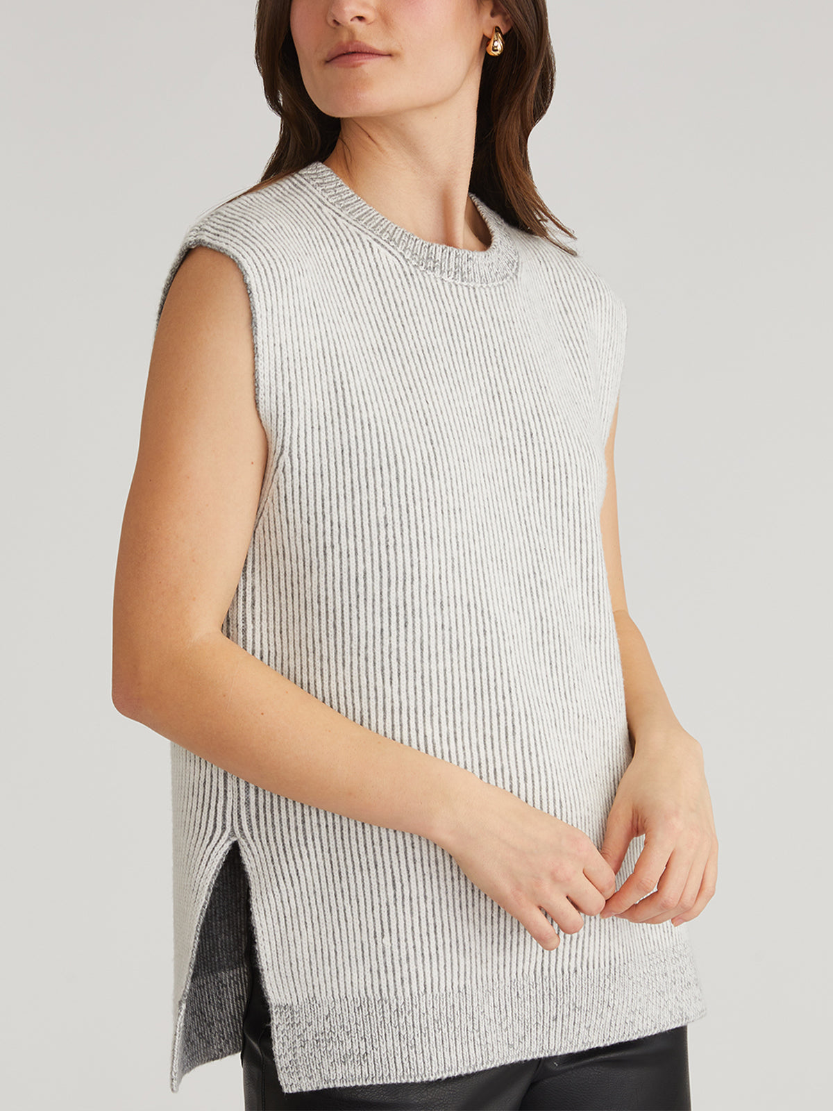 Jasmine Contrast Rib Vest for Women - Stylish & Comfortable Layering Top - Perfect for Casual Wear, Workout, and Everyday Outfits