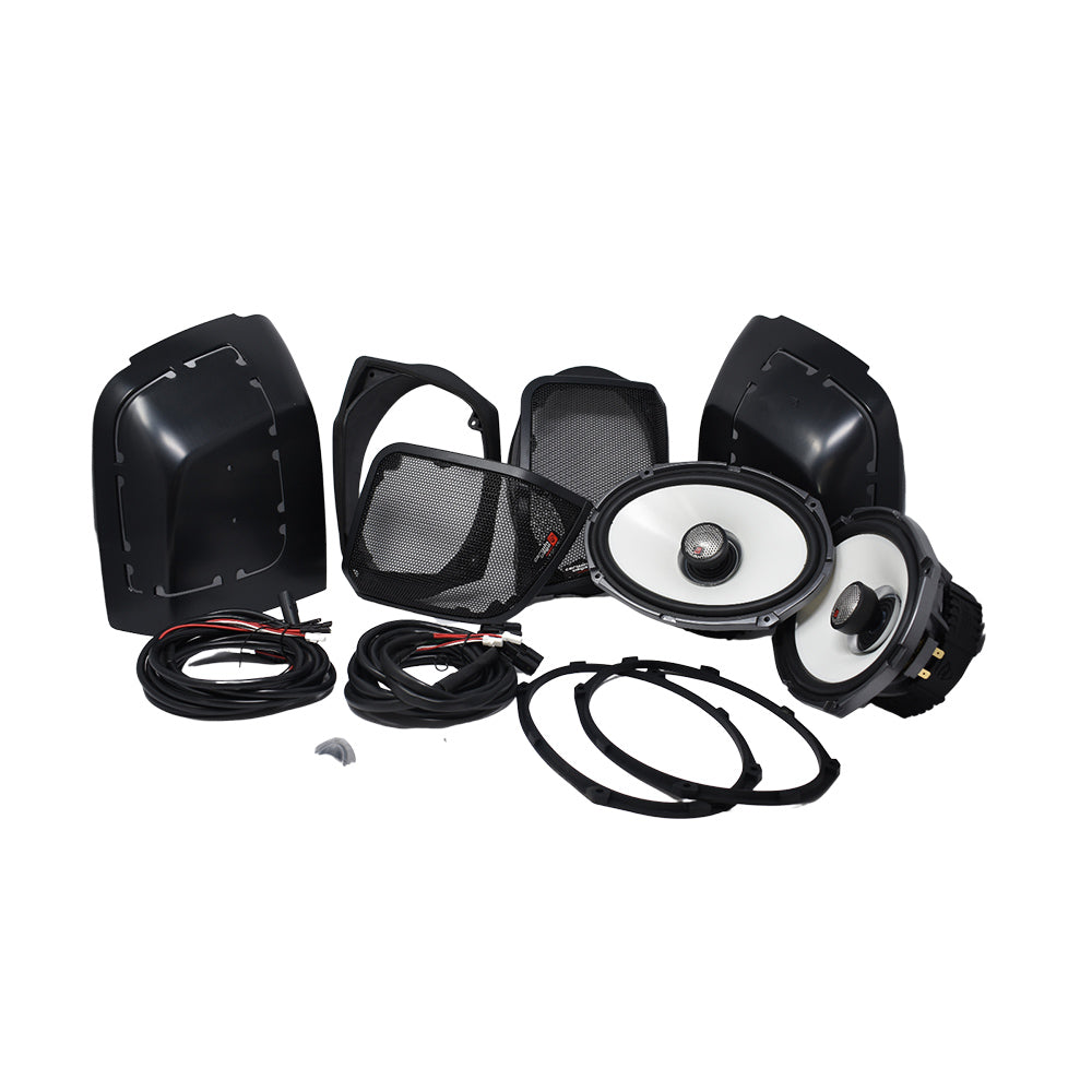 Cerwin Vega RPMSM694LK Speaker Cut-in Kit with SM69F4 for 2014+ Harley Davidson Touring Bagger - Premium Audio Upgrade for Motorcycle Riders & Road Trips