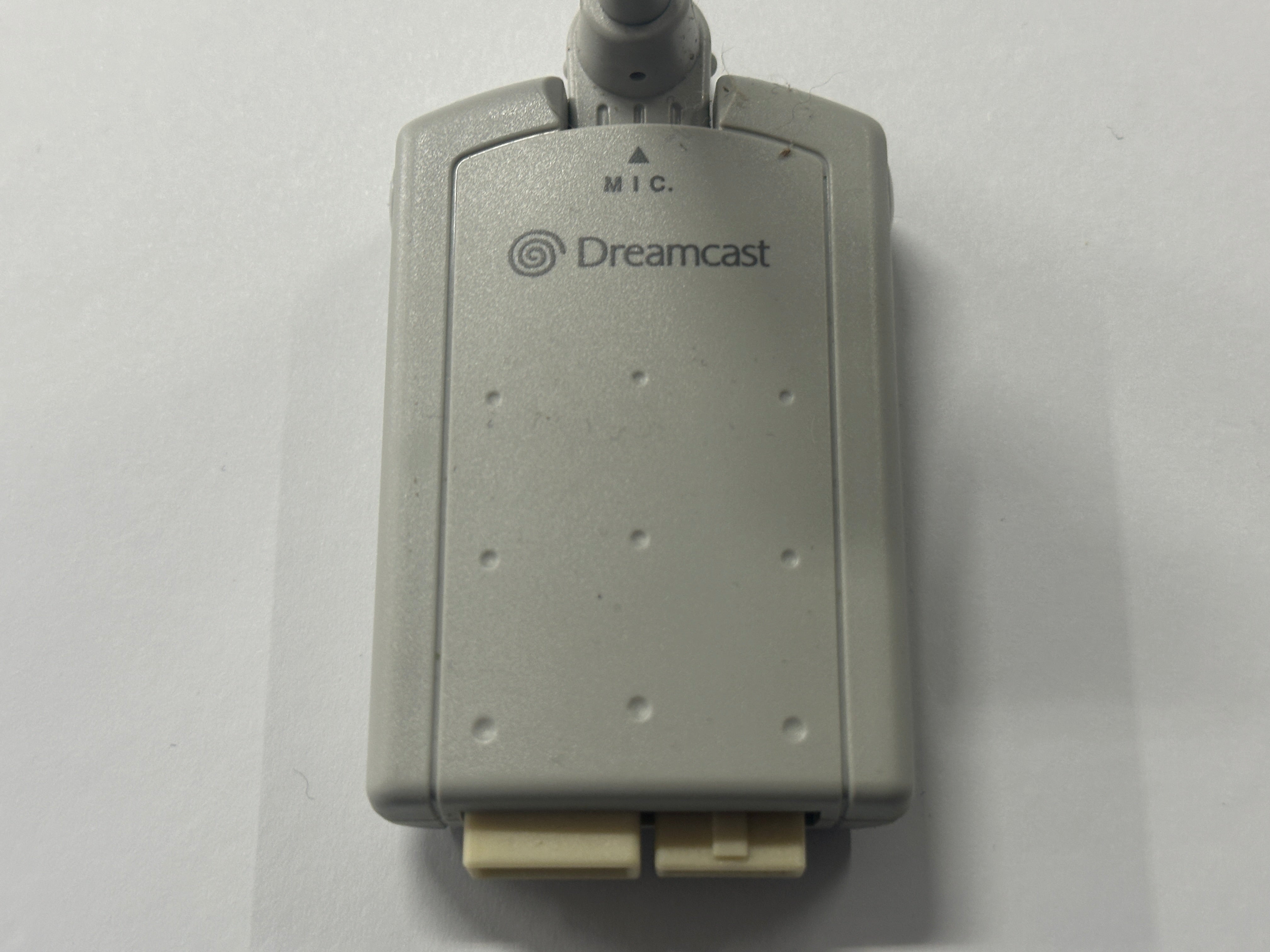 Original Sega Dreamcast Microphone with Adapter for Karaoke & Voice Recognition Games - Perfect for Retro Gaming & Party Entertainment